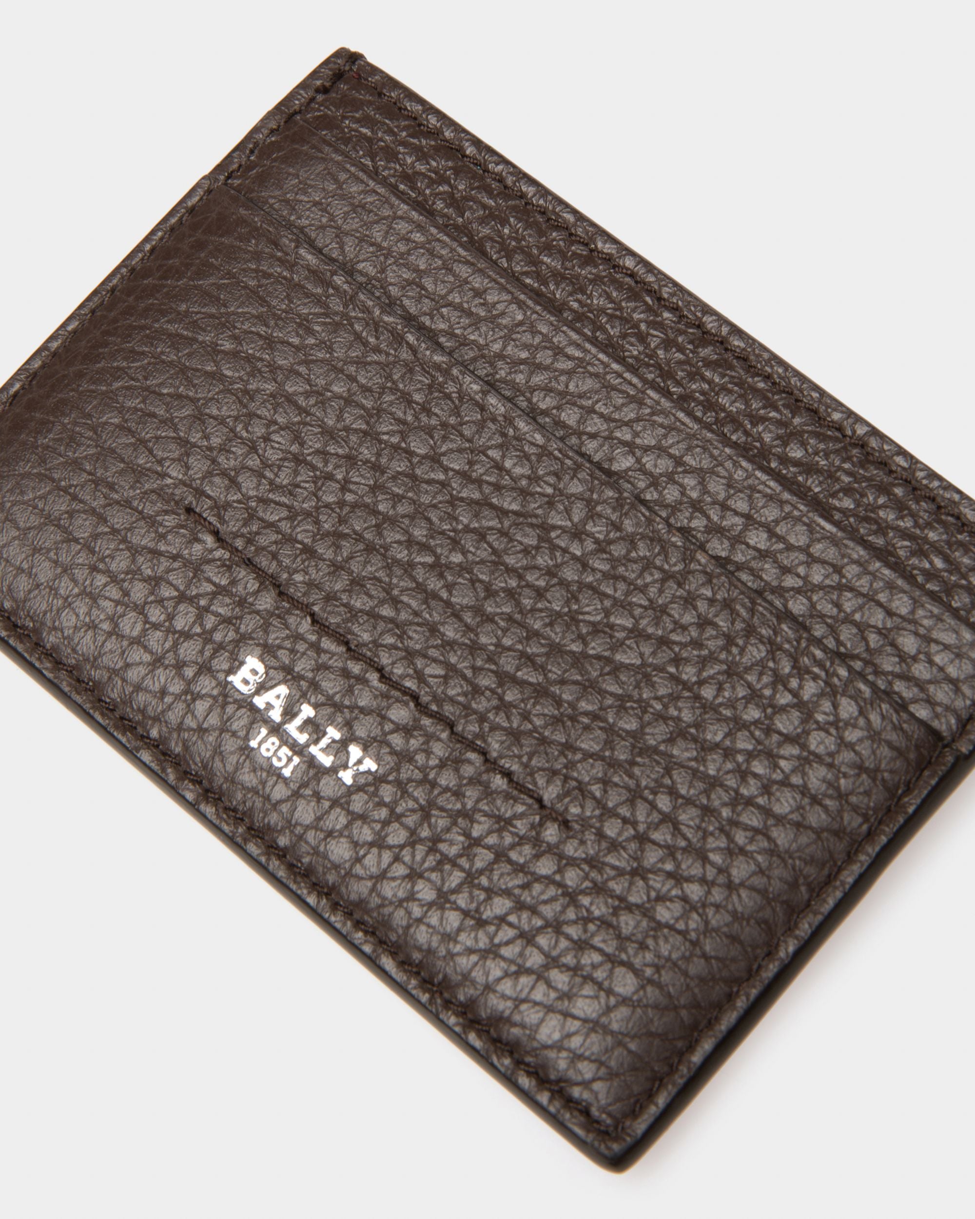 Schar Portatessere In Pelle Marrone Scuro - Uomo - Bally - 03