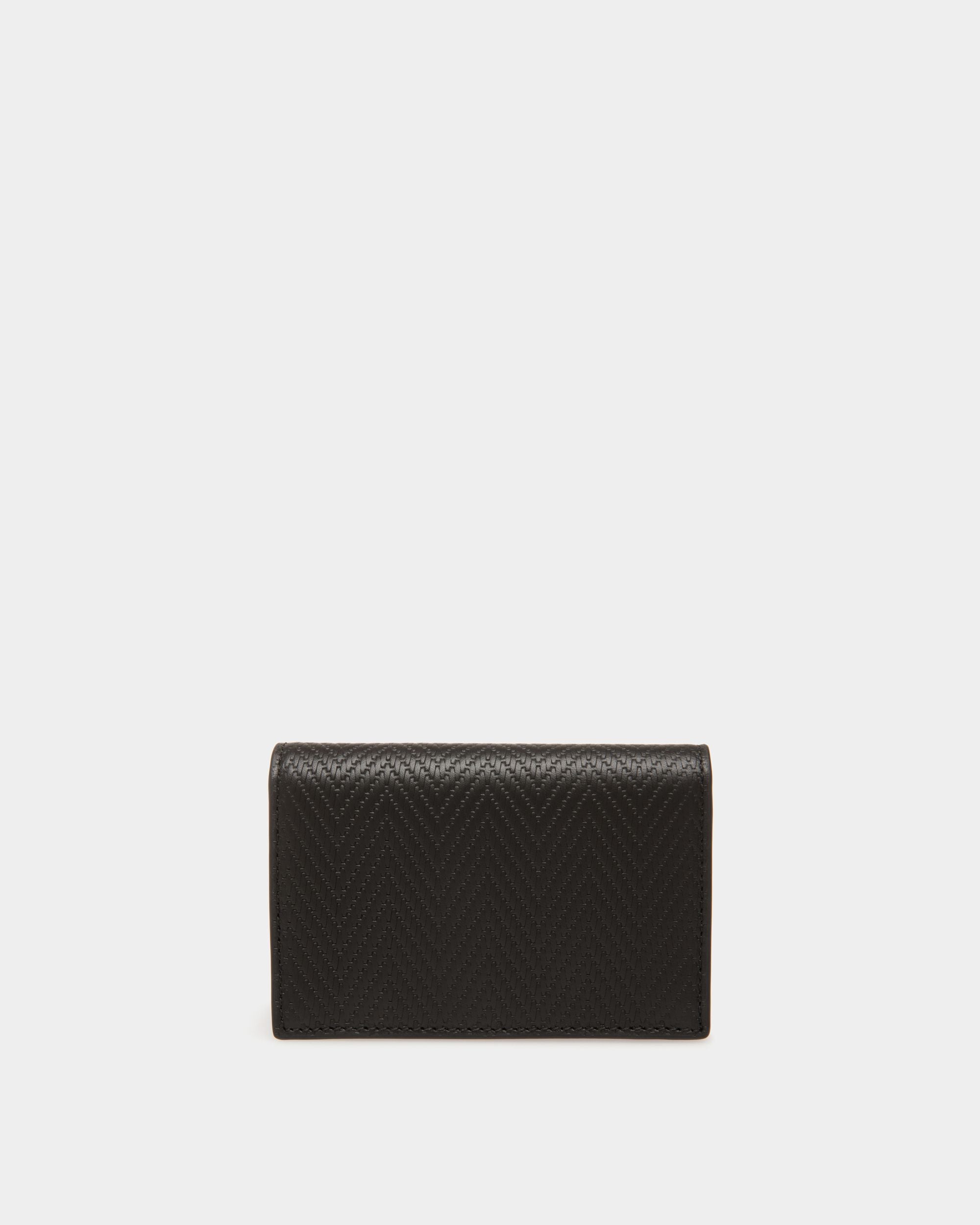 Business Card Holder In Black Leather - Uomo - Bally - 02