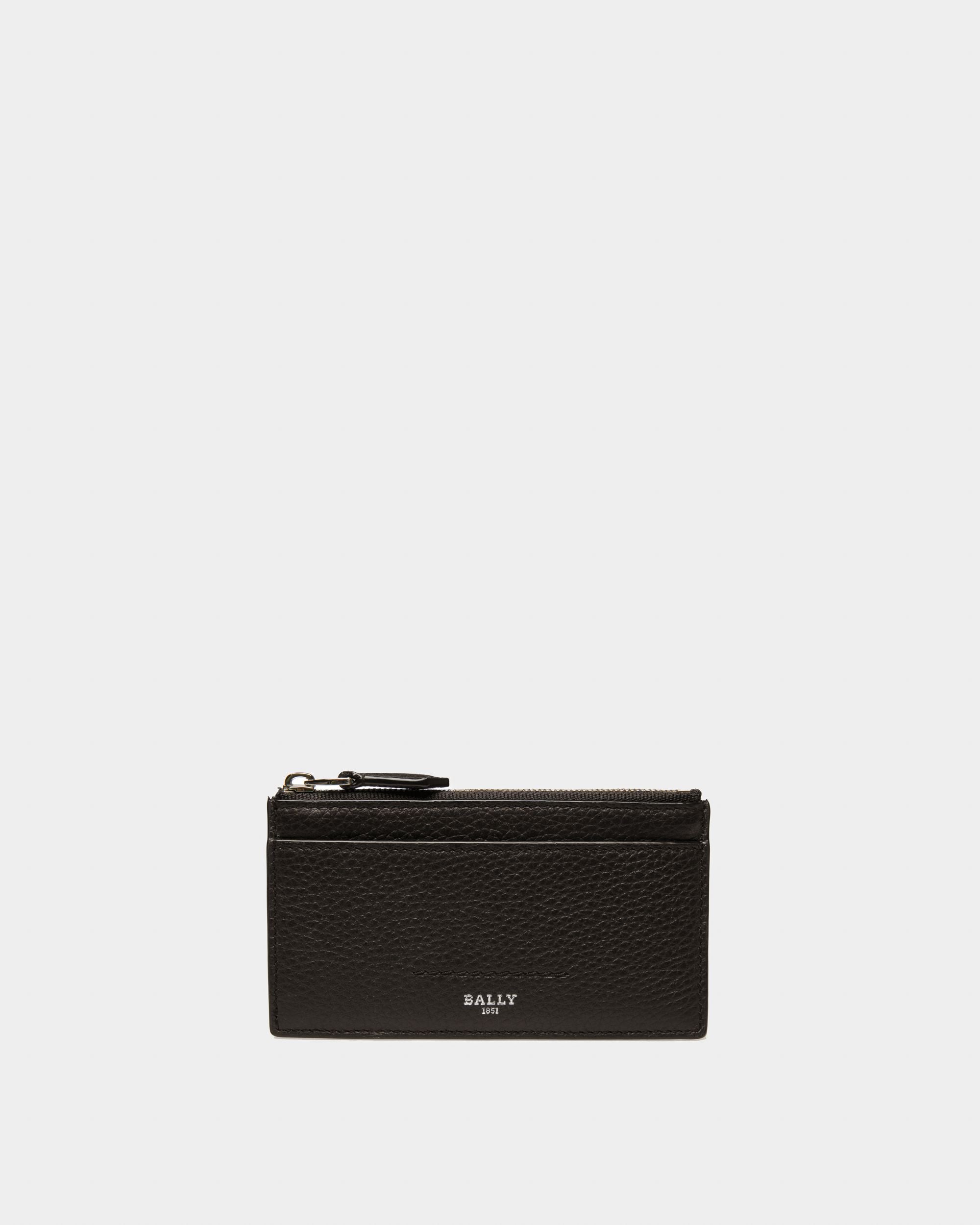 Sythom Porta Carte Business In Pelle Nera - Uomo - Bally - 01