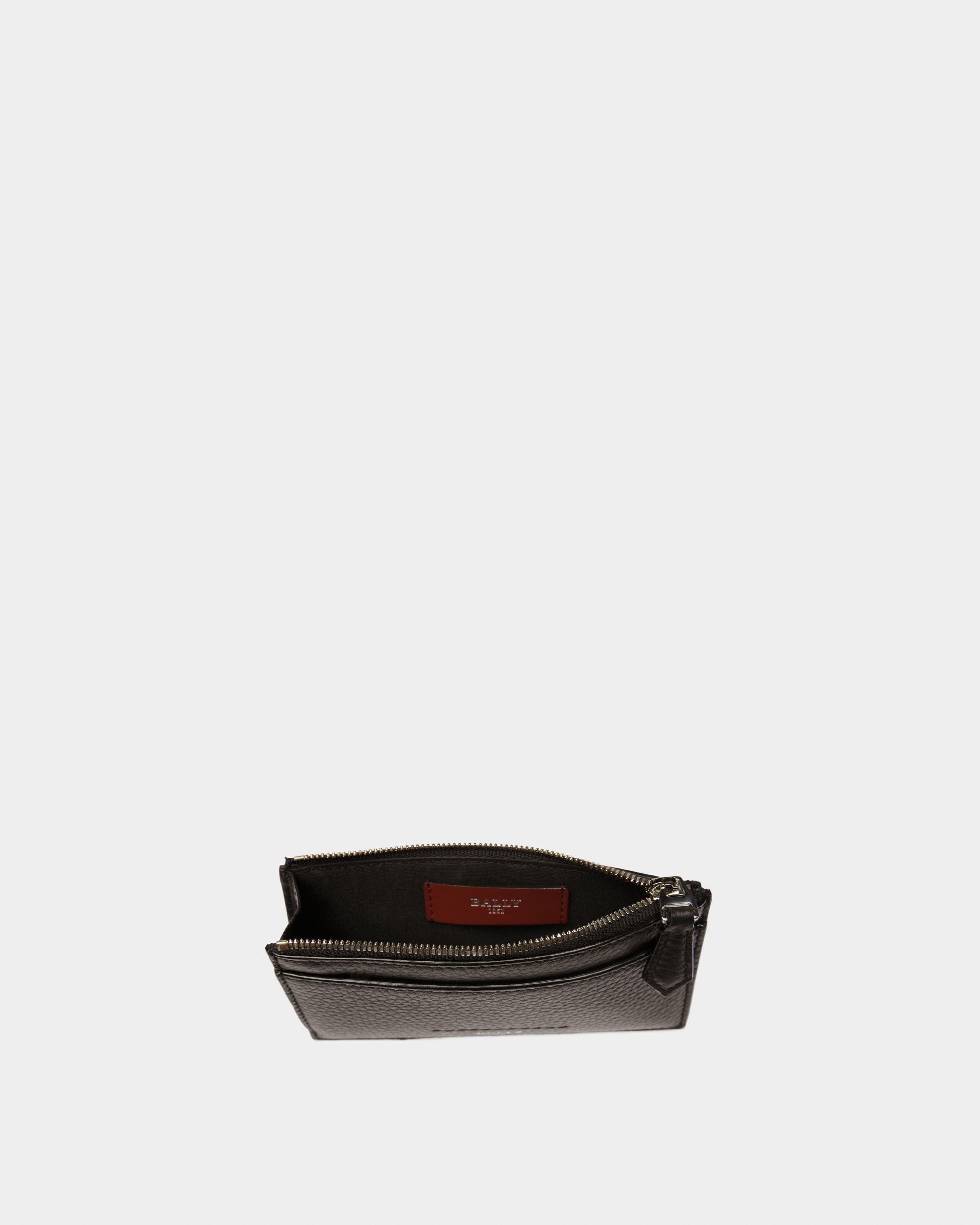 Sythom Porta Carte Business In Pelle Nera - Uomo - Bally - 03