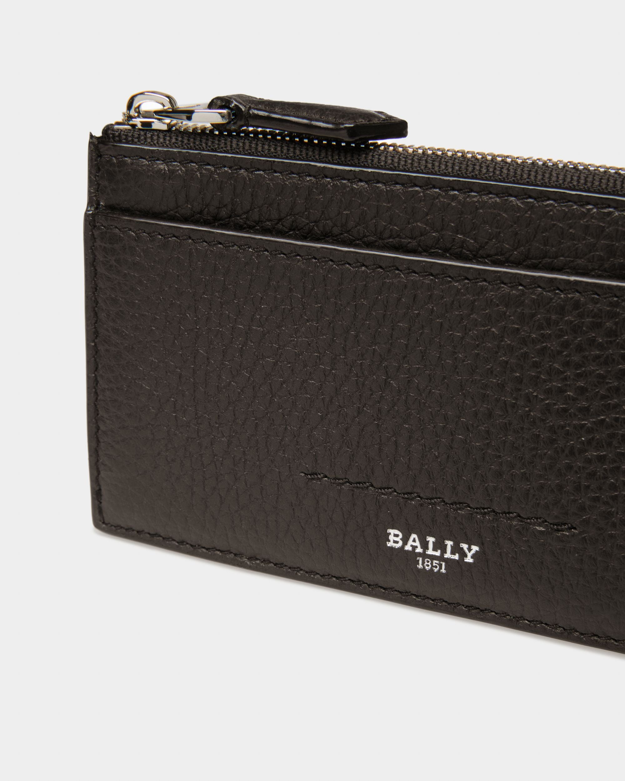 Sythom Porta Carte Business In Pelle Nera - Uomo - Bally - 04