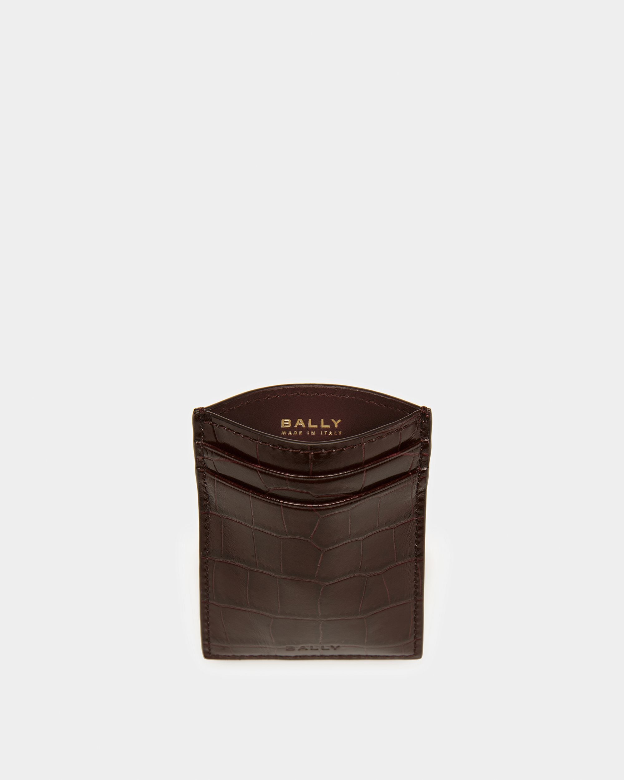 Portacarte Business In Materiale Goffrato Cocco - Uomo - Bally - 03