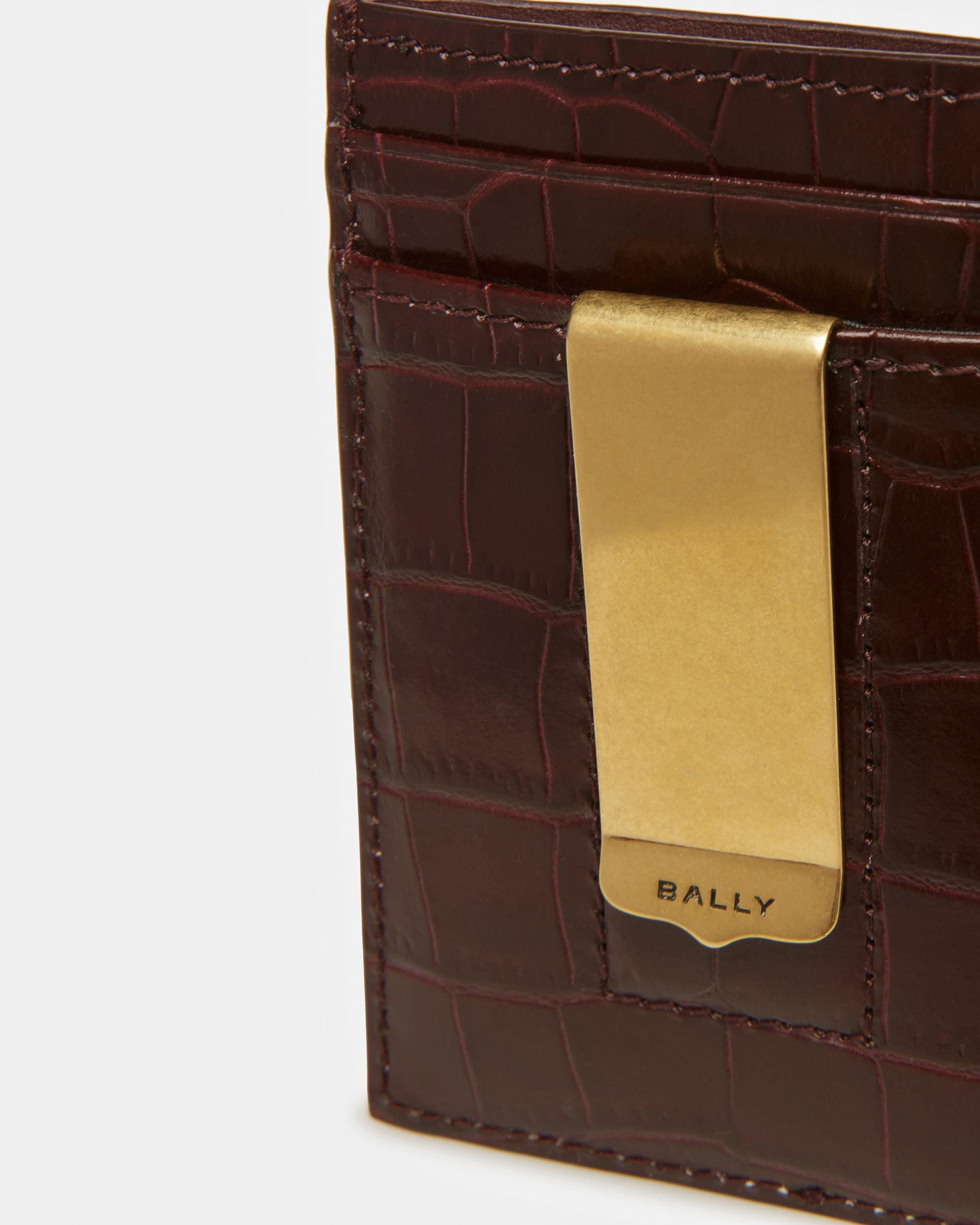 Portacarte Business In Materiale Goffrato Cocco - Uomo - Bally - 04