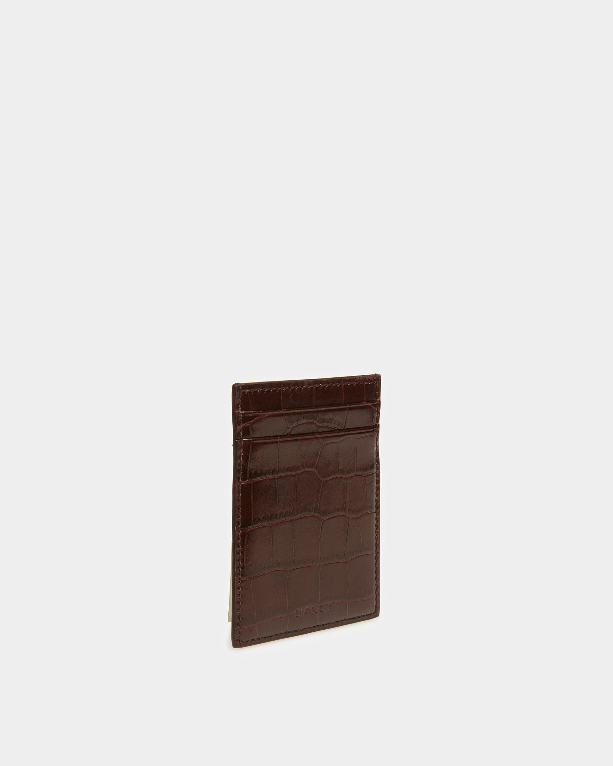 Portacarte Business In Materiale Goffrato Cocco - Uomo - Bally - 05