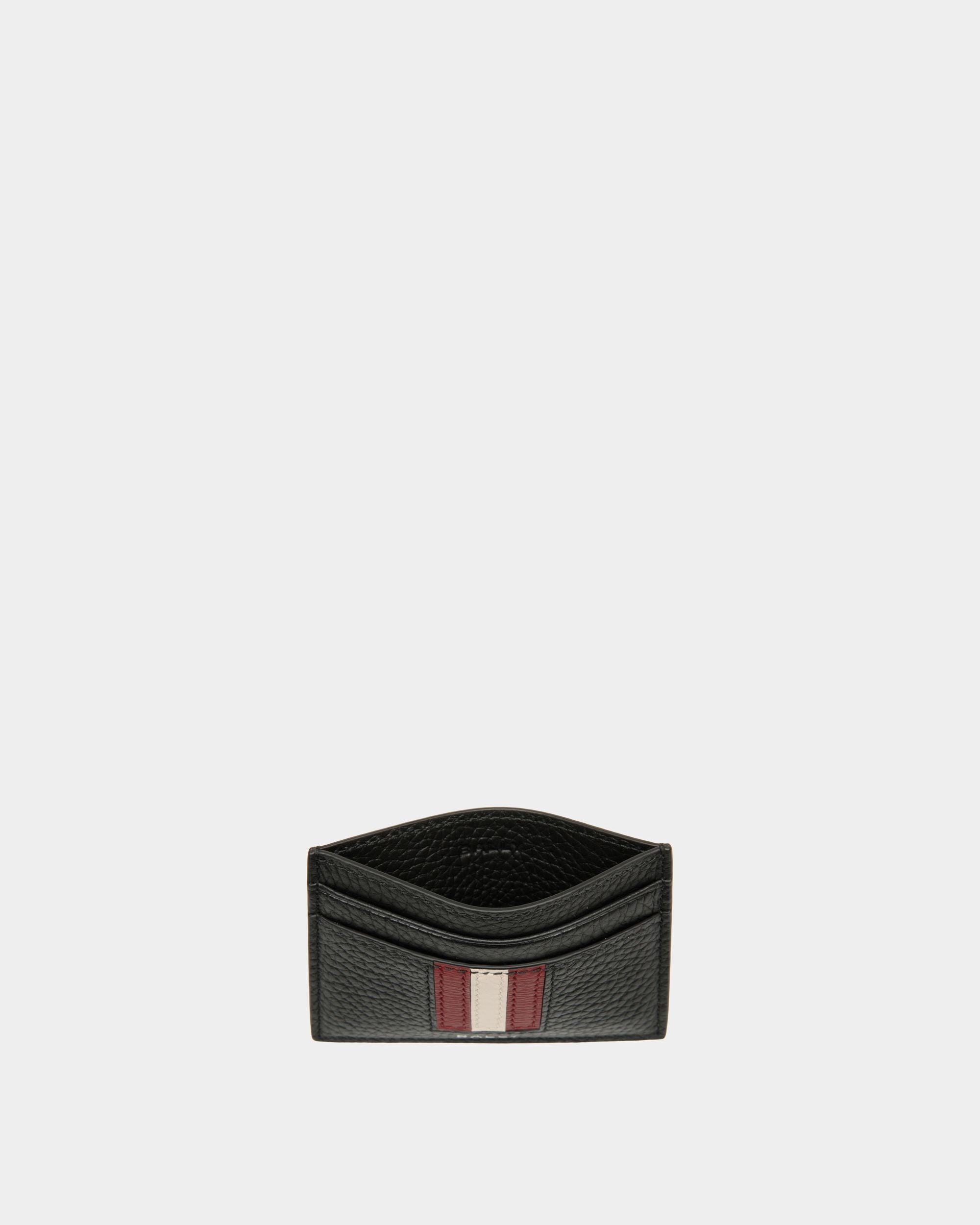 Portacarte Ribbon In Pelle Zigrinata Nera - Uomo - Bally - 03