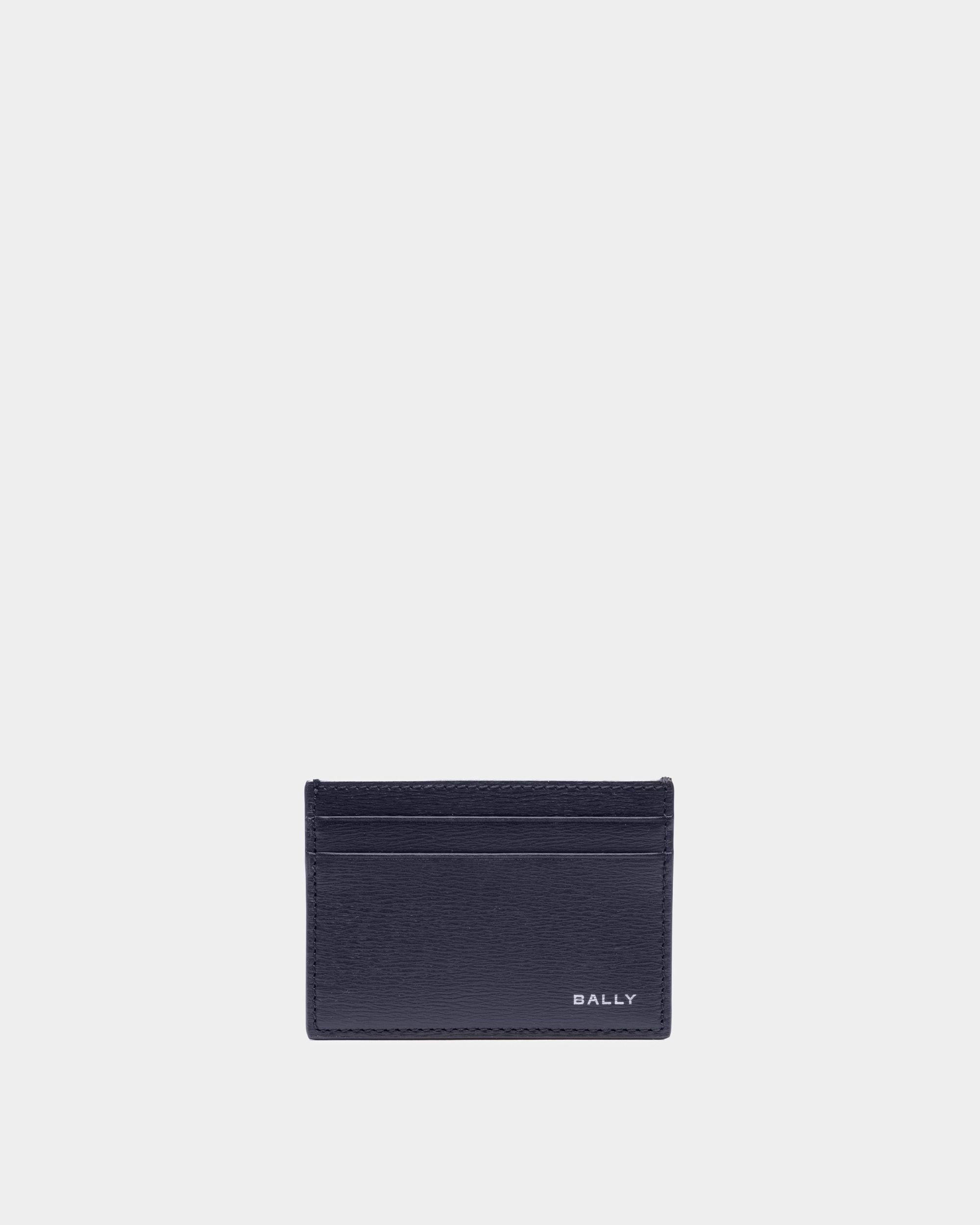 Portacarte Crossing In Pelle Blu Scuro - Uomo - Bally - 01