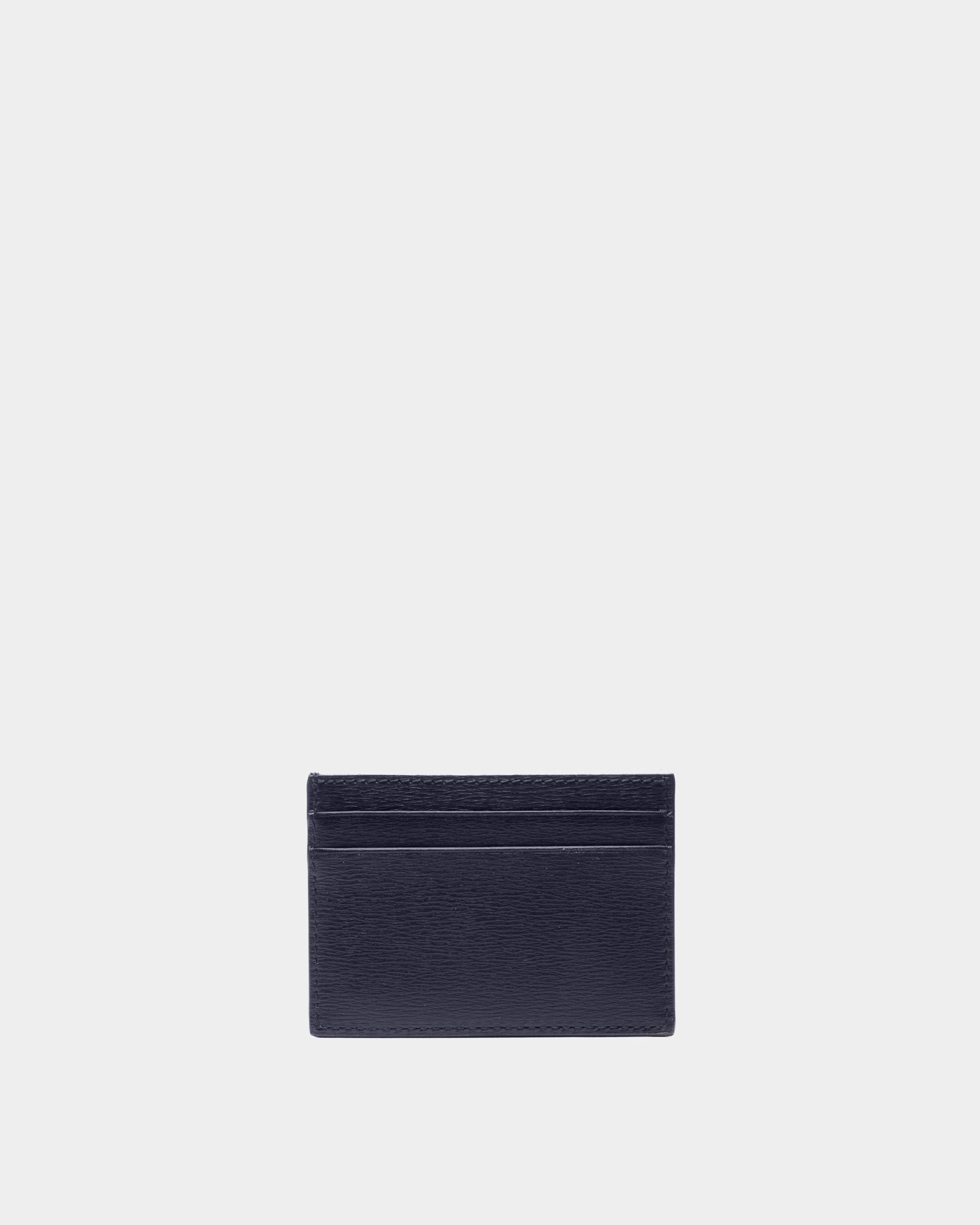 Portacarte Crossing In Pelle Blu Scuro - Uomo - Bally - 02