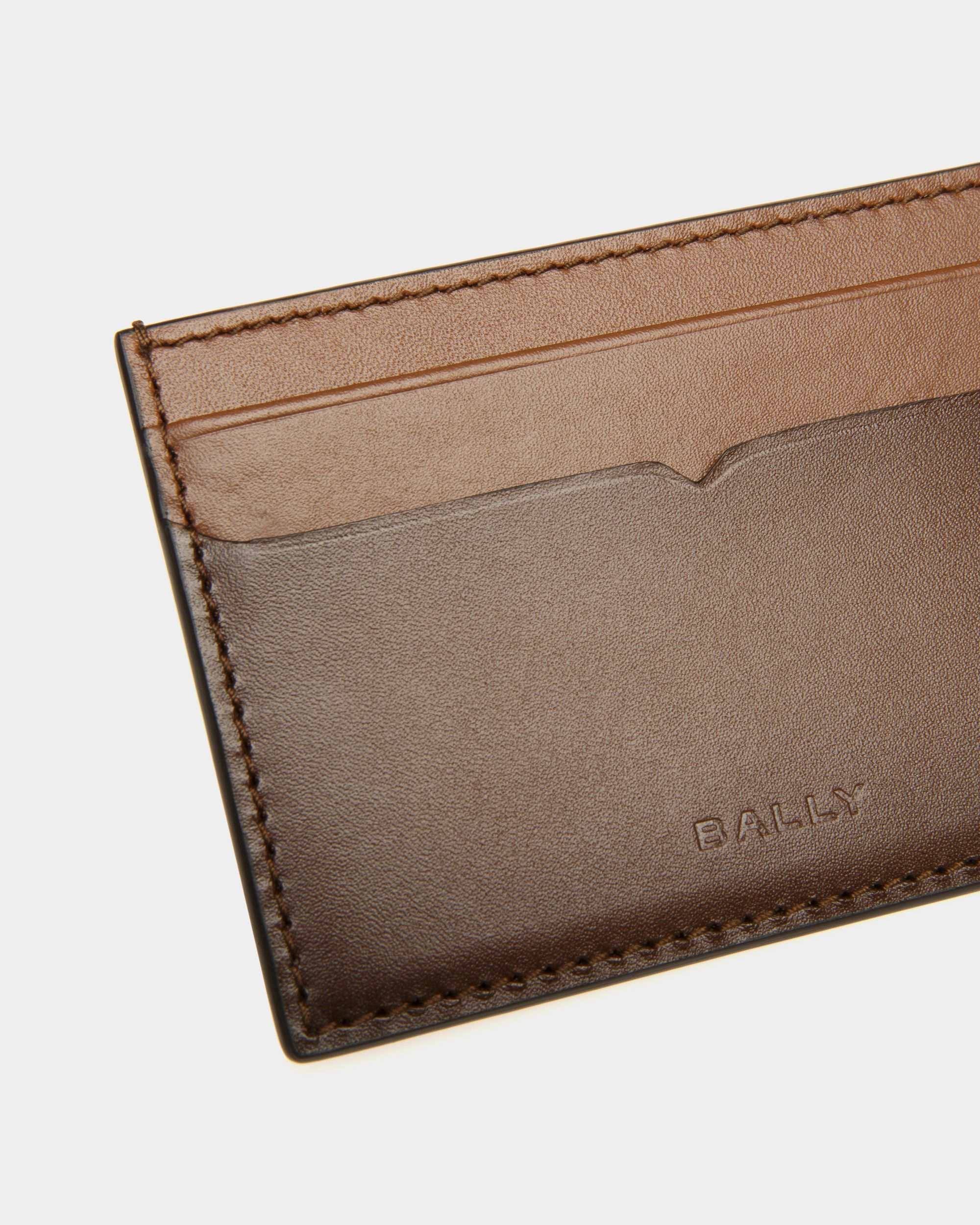 Portacarte Speciale In Pelle Marrone - Uomo - Bally - 04