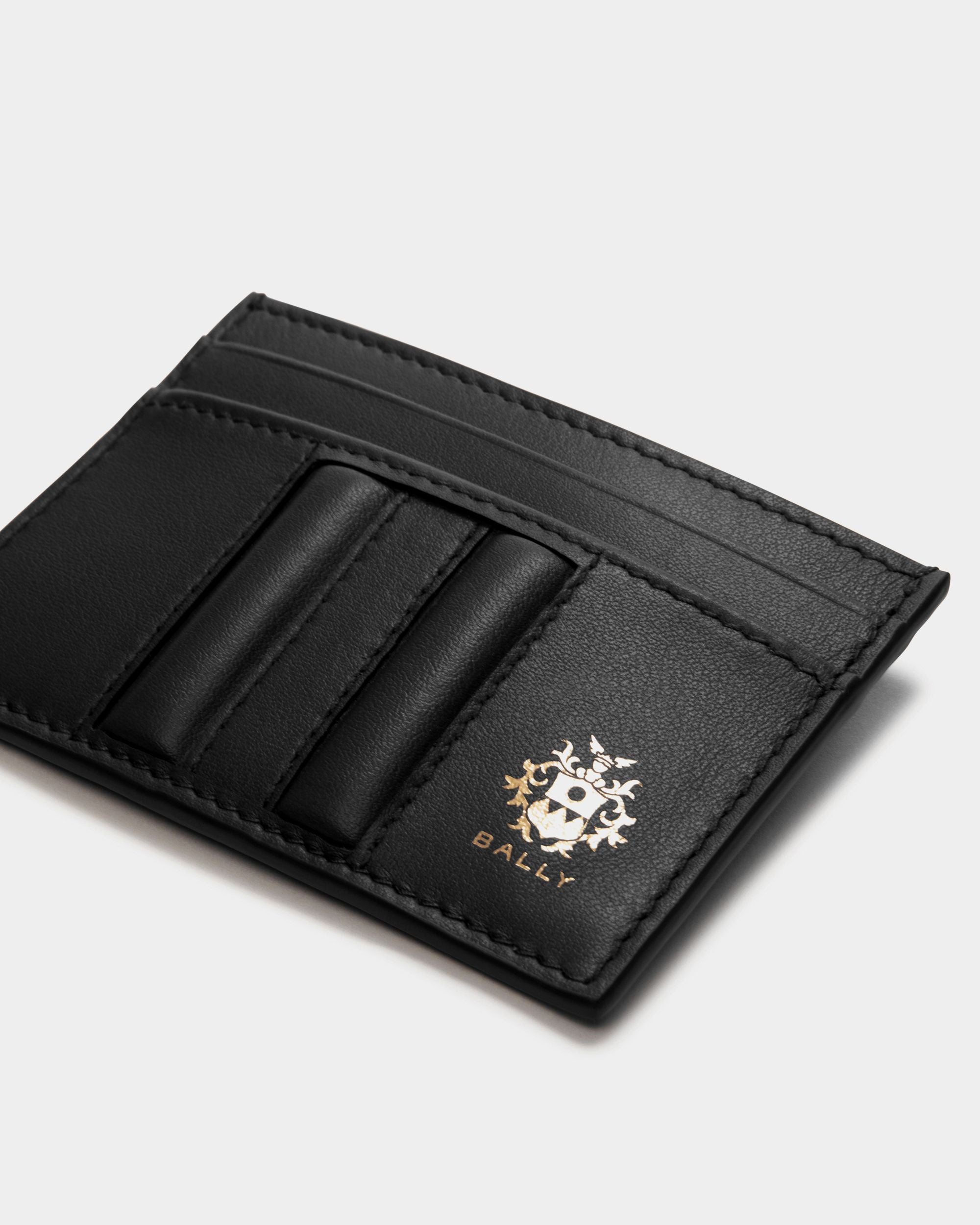 Portacarte Beckett In Pelle Nera - Uomo - Bally - 04