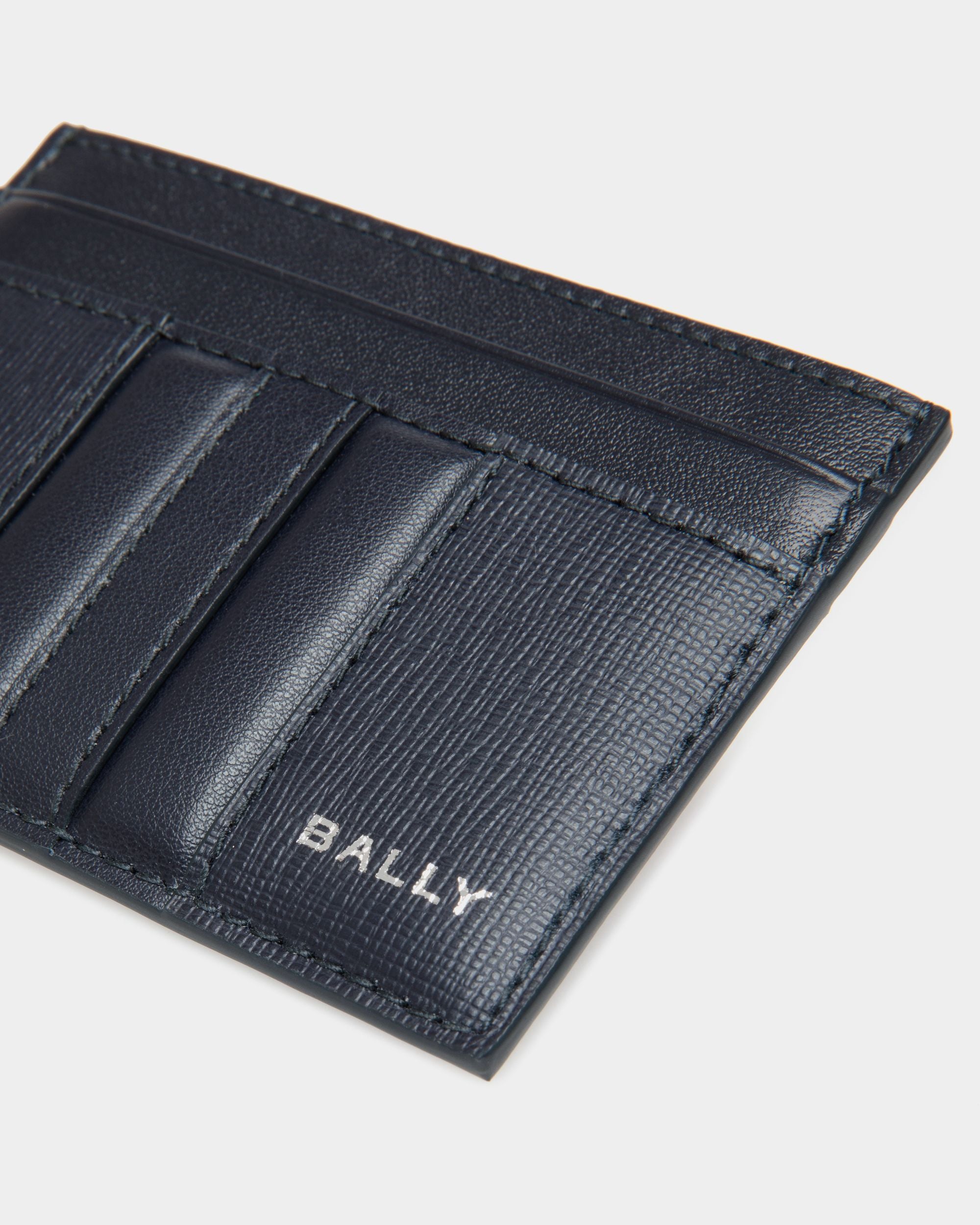Portacarte Mythos In Pelle Riciclata Navy Blue - Uomo - Bally - 04