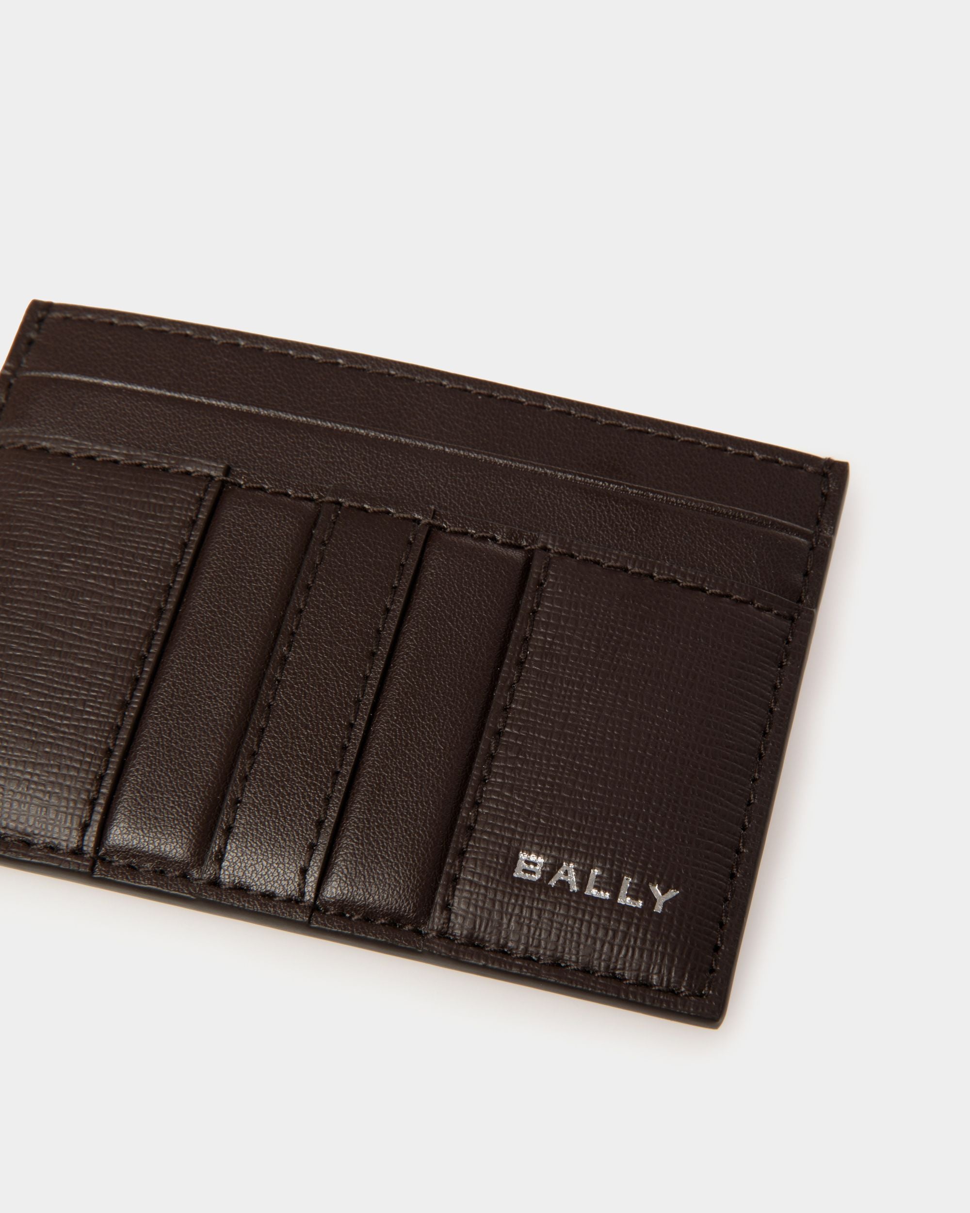Portacarte Mythos In Pelle Riciclata Color Ebano - Uomo - Bally - 03