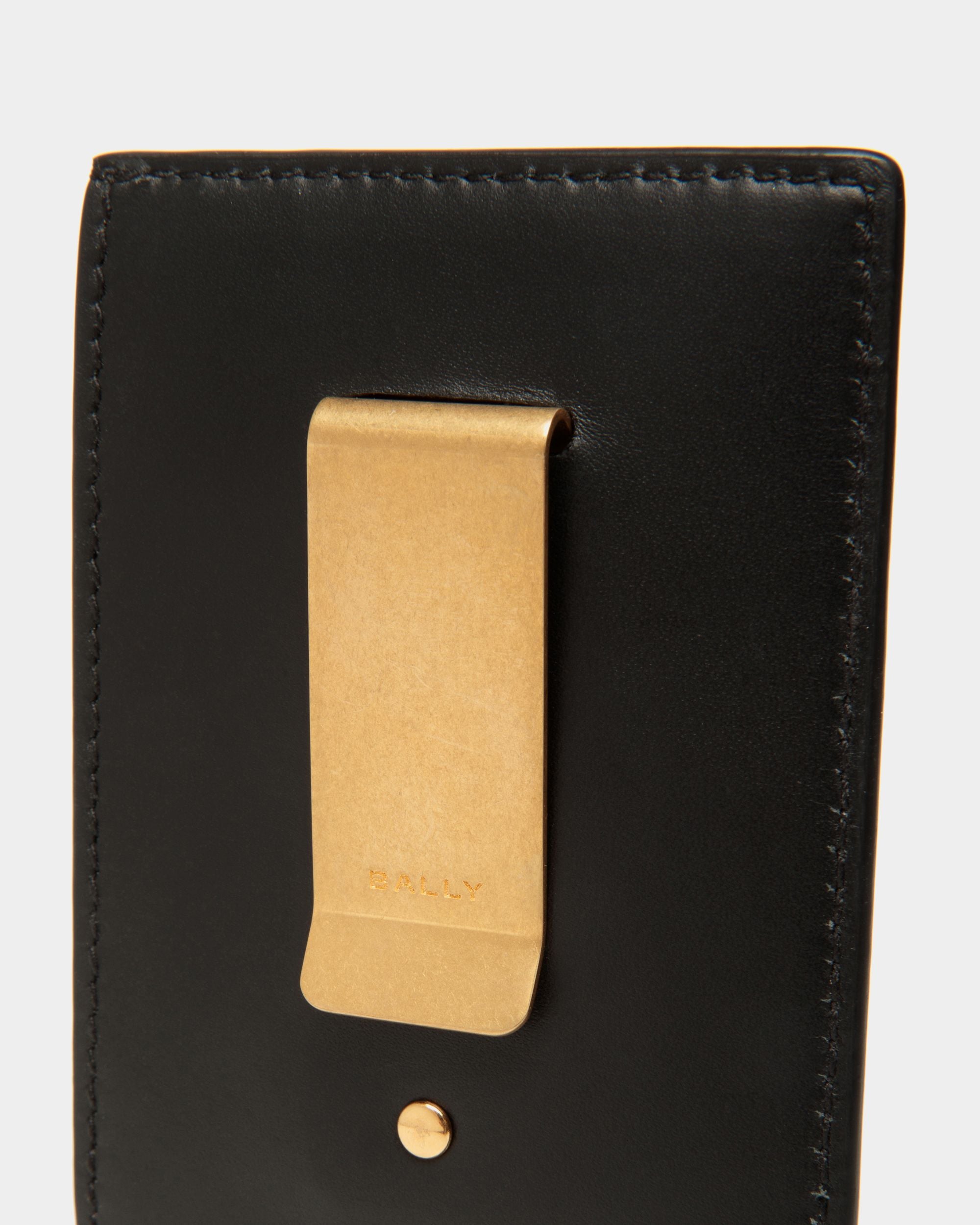 Portacarte Beckett In Pelle Nera - Uomo - Bally - 04