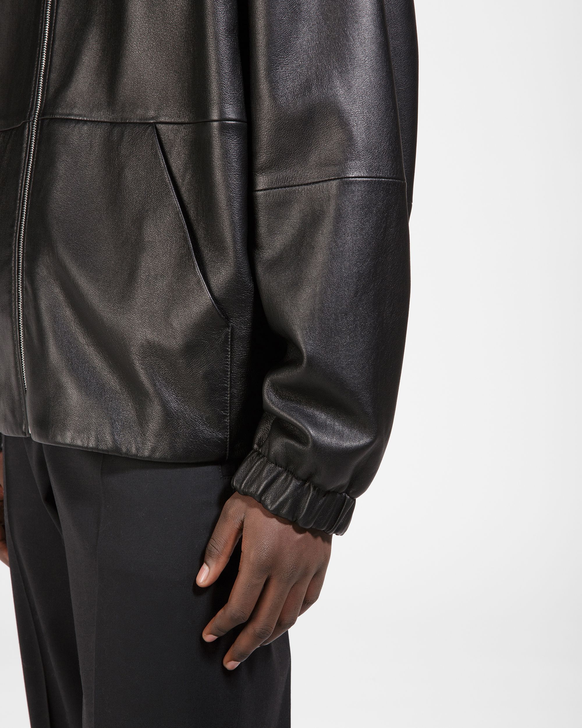 Giacca In Pelle Nera - Uomo - Bally - 03