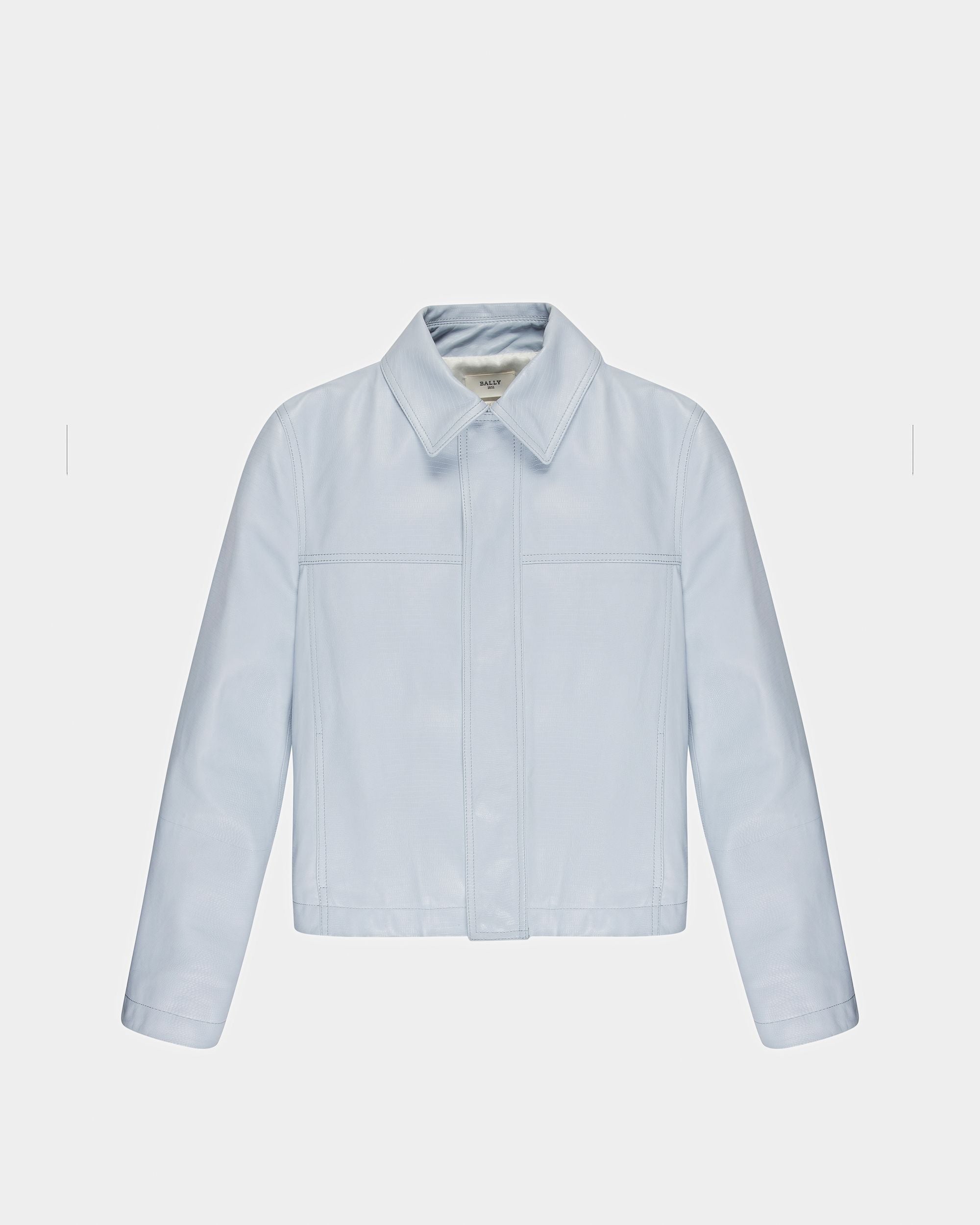 Giacca In Pelle Azzurra - Uomo - Bally - 05