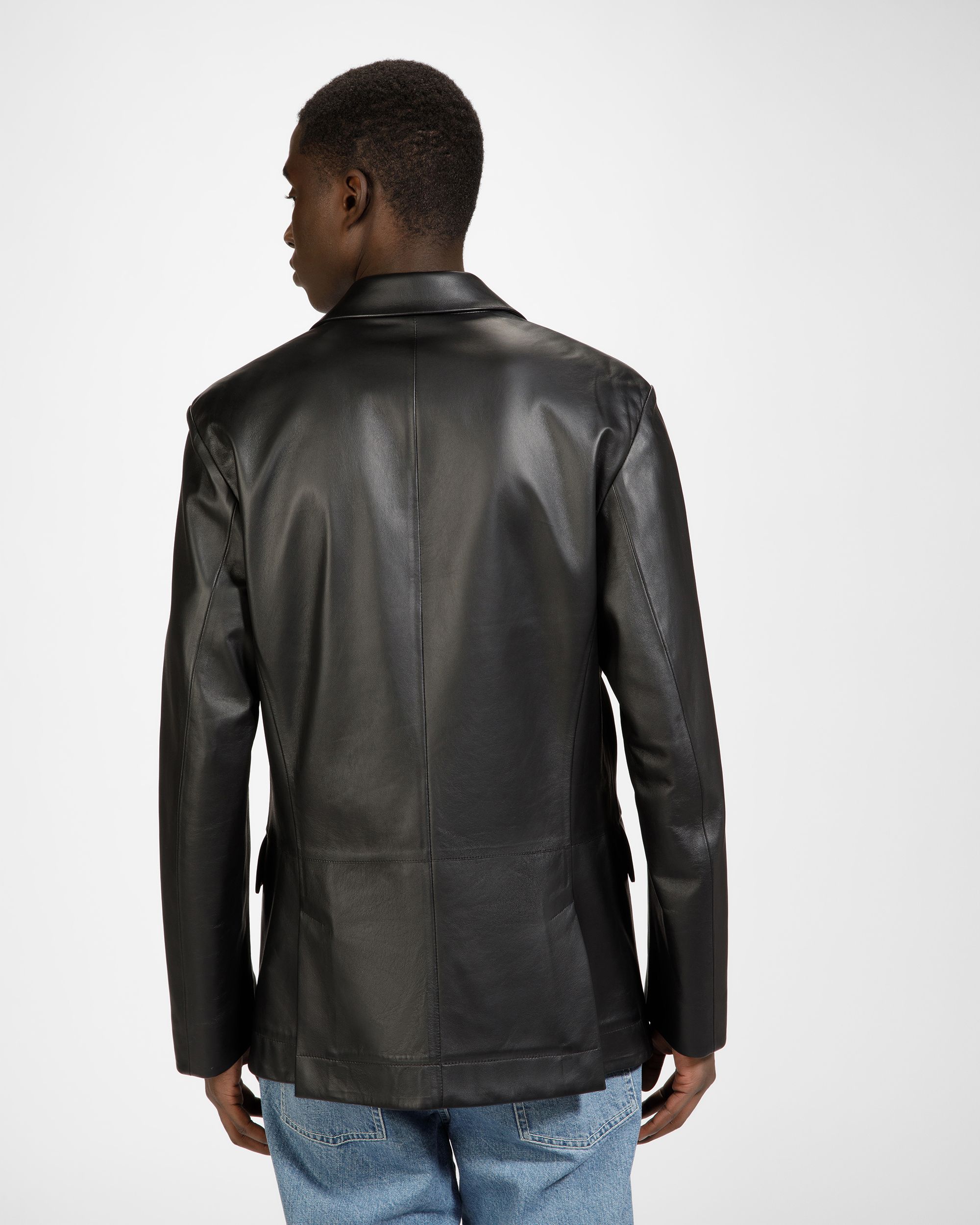 Giacca In Pelle Nera - Uomo - Bally - 02