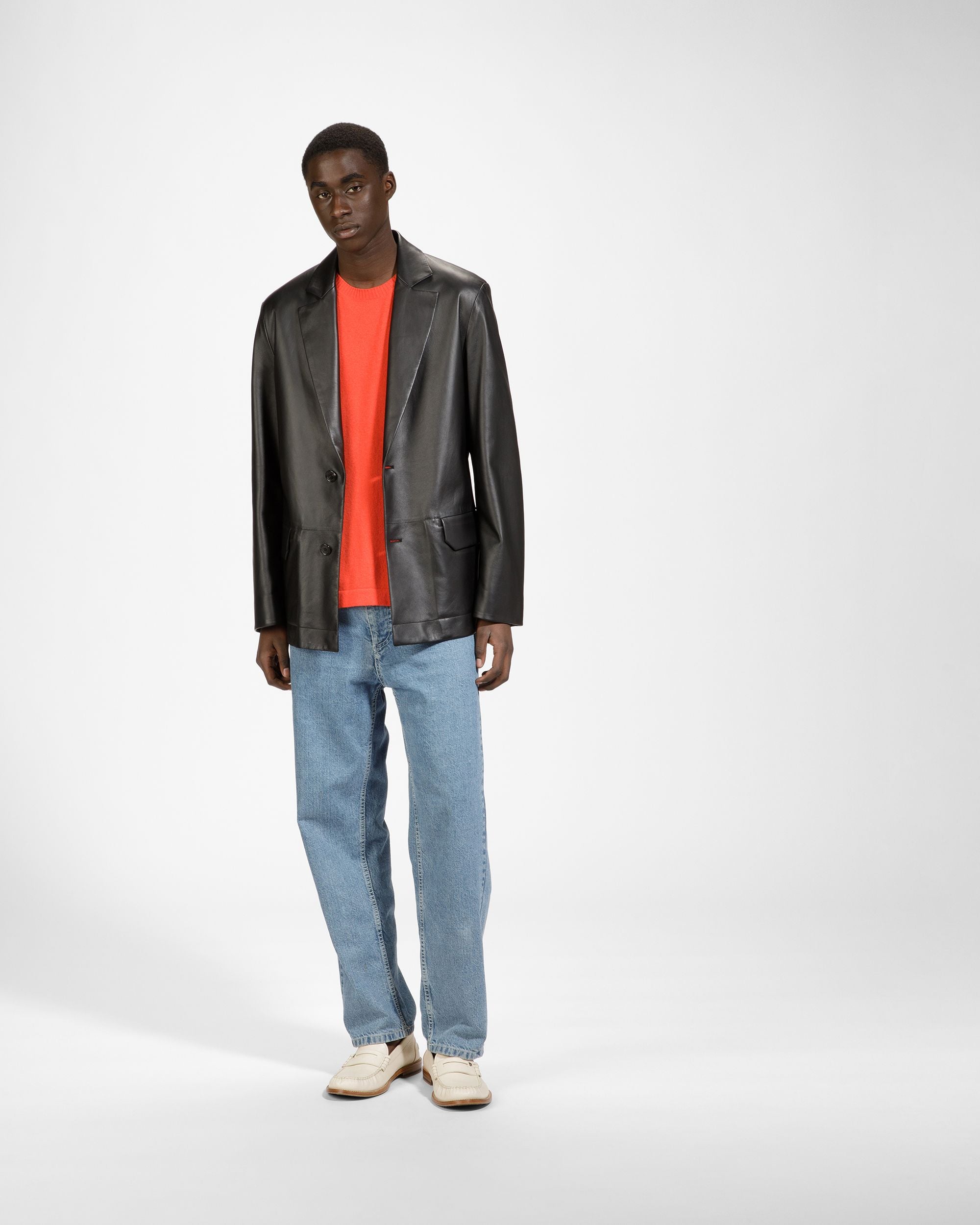 Giacca In Pelle Nera - Uomo - Bally - 04