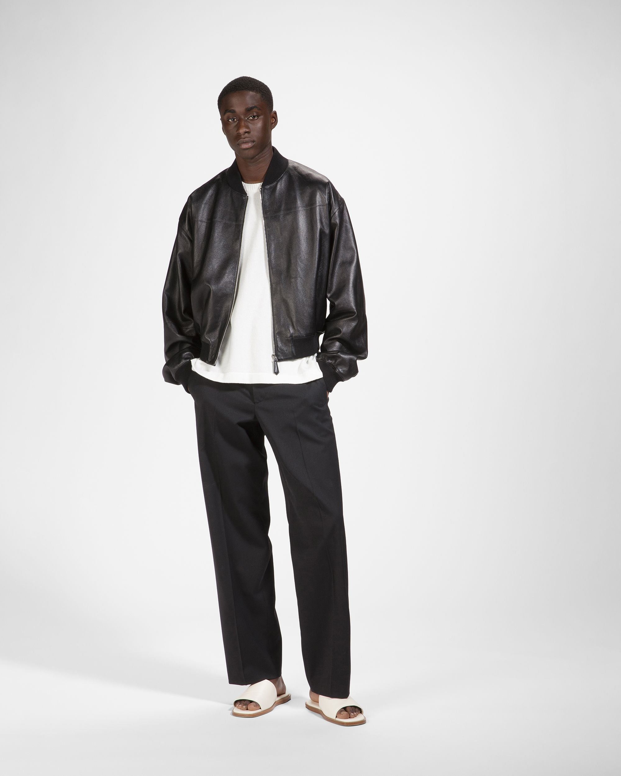 Bomber In Pelle Nera - Uomo - Bally - 05