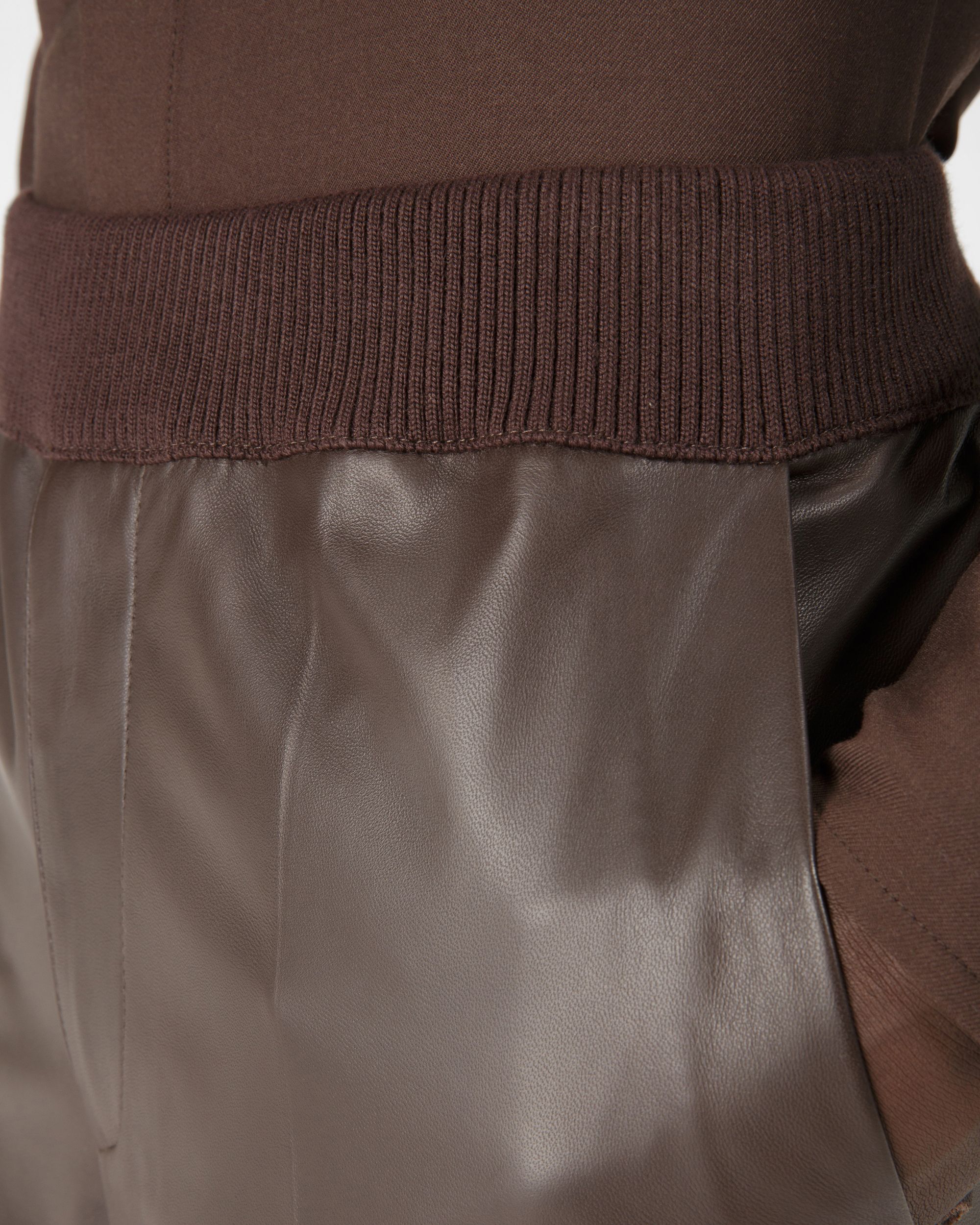 Pantaloni In Pelle Marrone Ebano - Uomo - Bally - 02