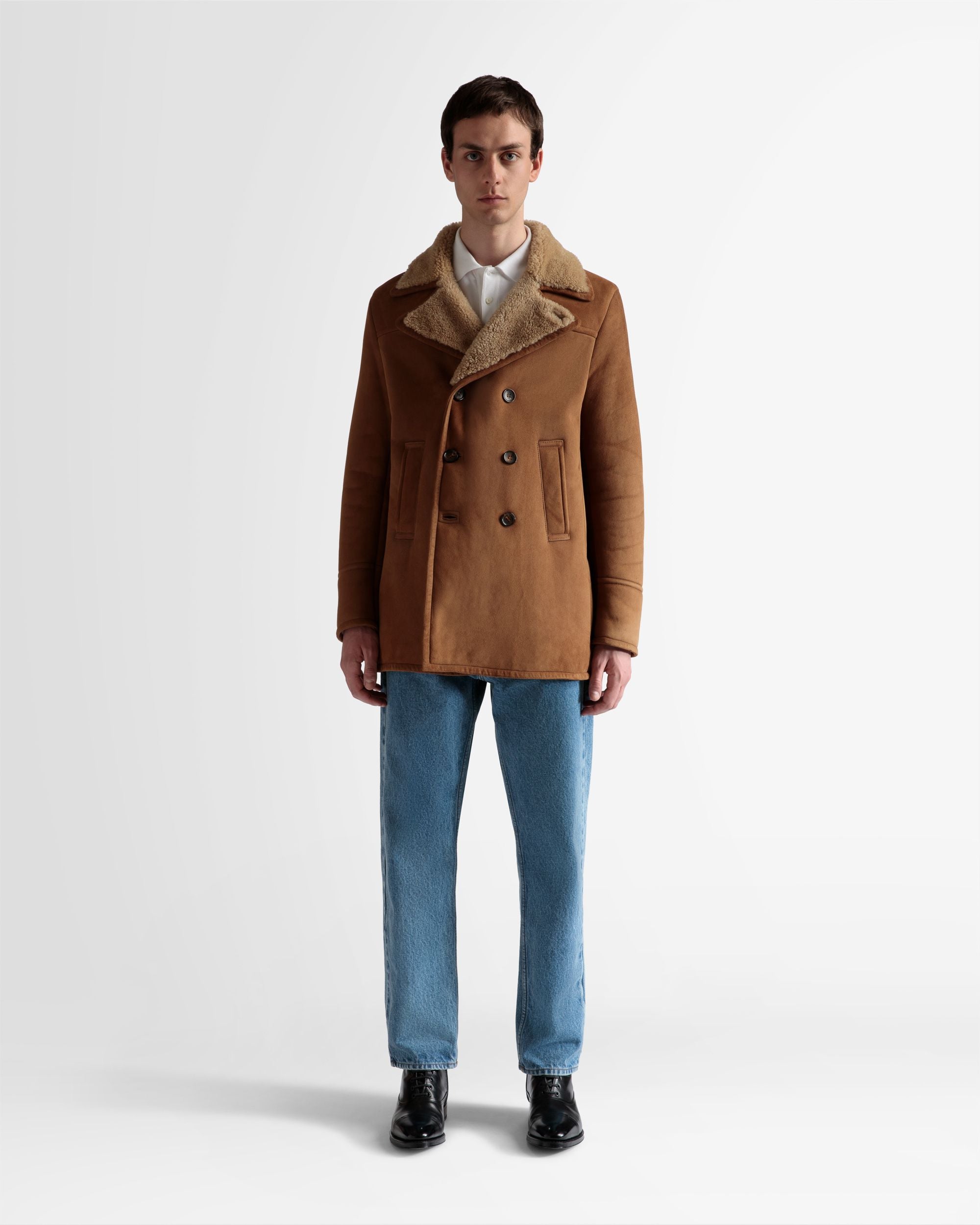 Cappotto Doppiopetto In Pelo Di Montone - Uomo - Bally - 02