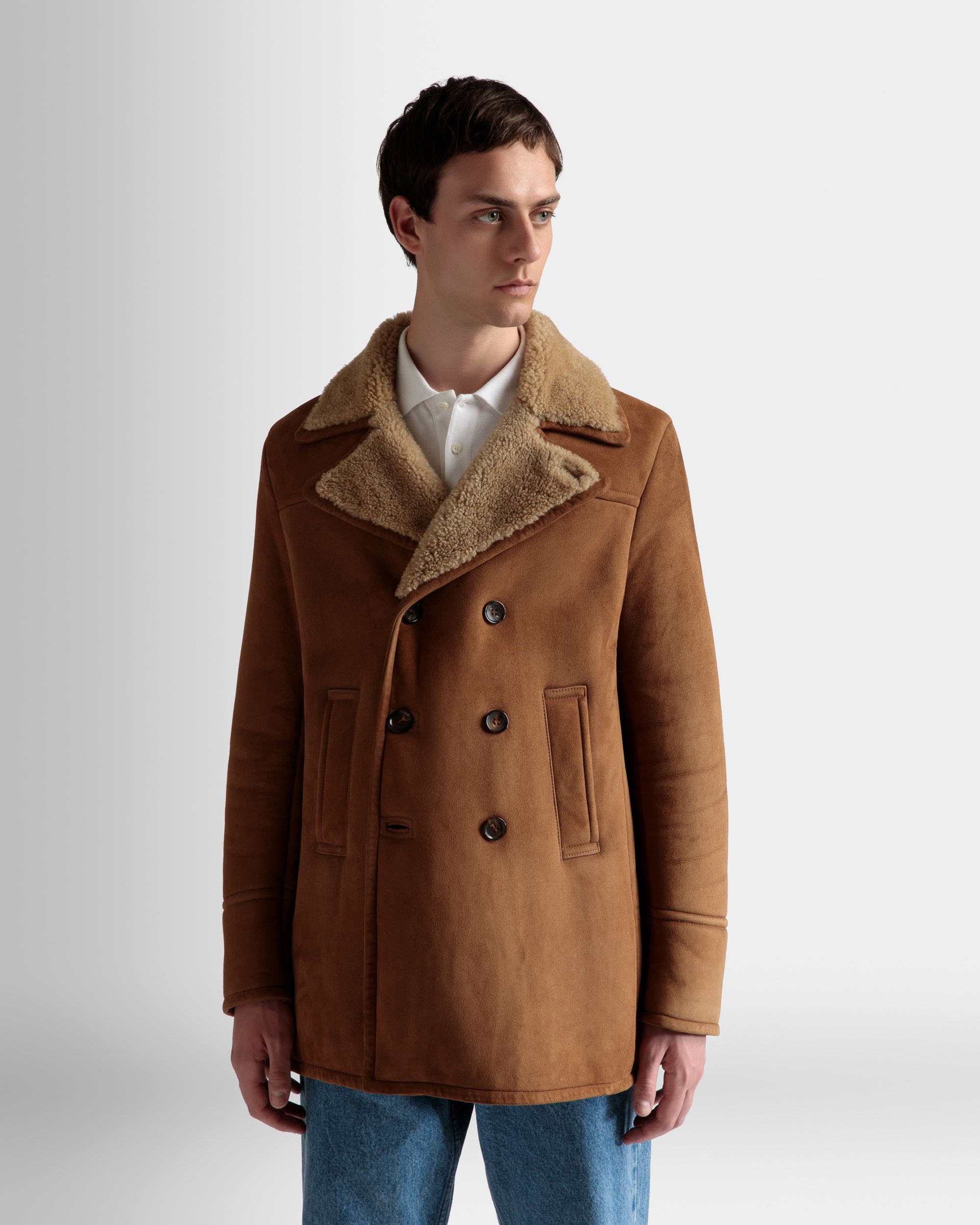Cappotto Doppiopetto In Pelo Di Montone - Uomo - Bally - 03