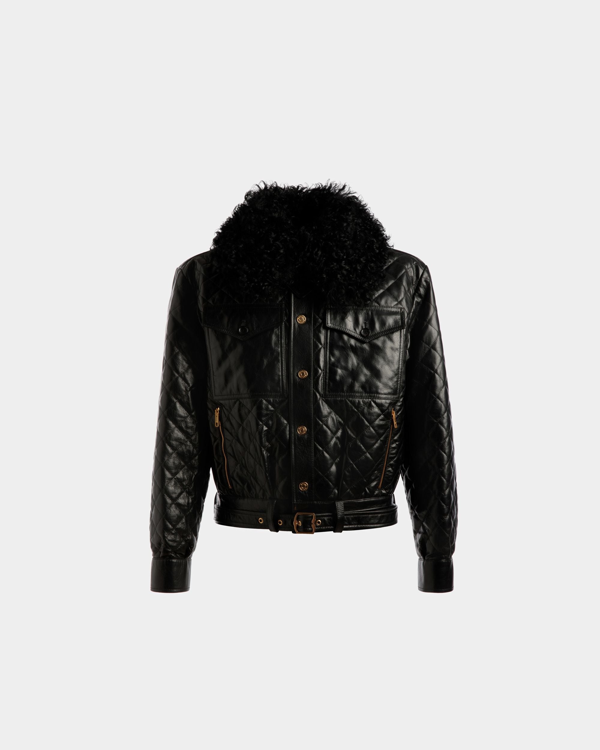 Bomber In Pelle Nera - Uomo - Bally - 01