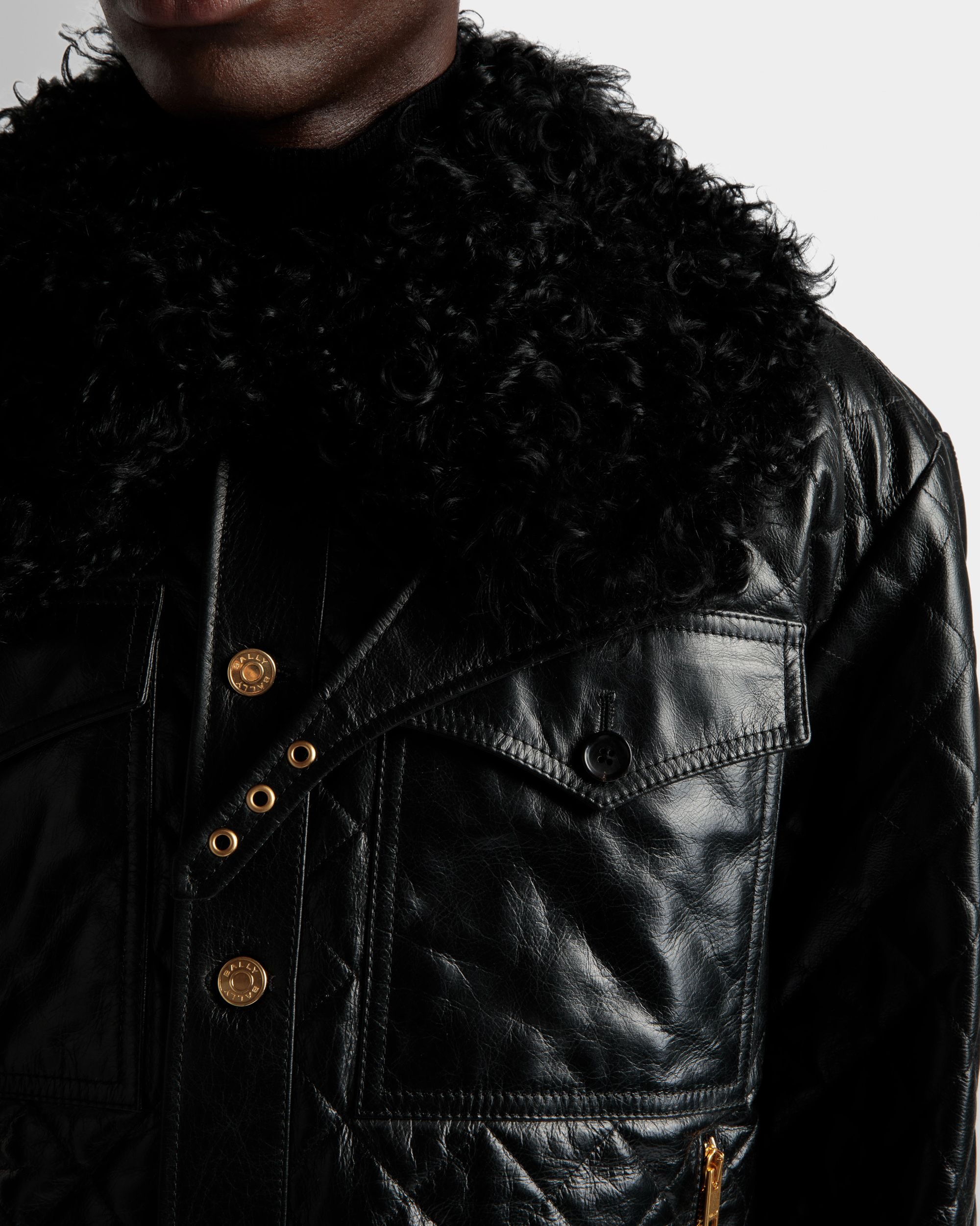 Bomber In Pelle Nera - Uomo - Bally - 04