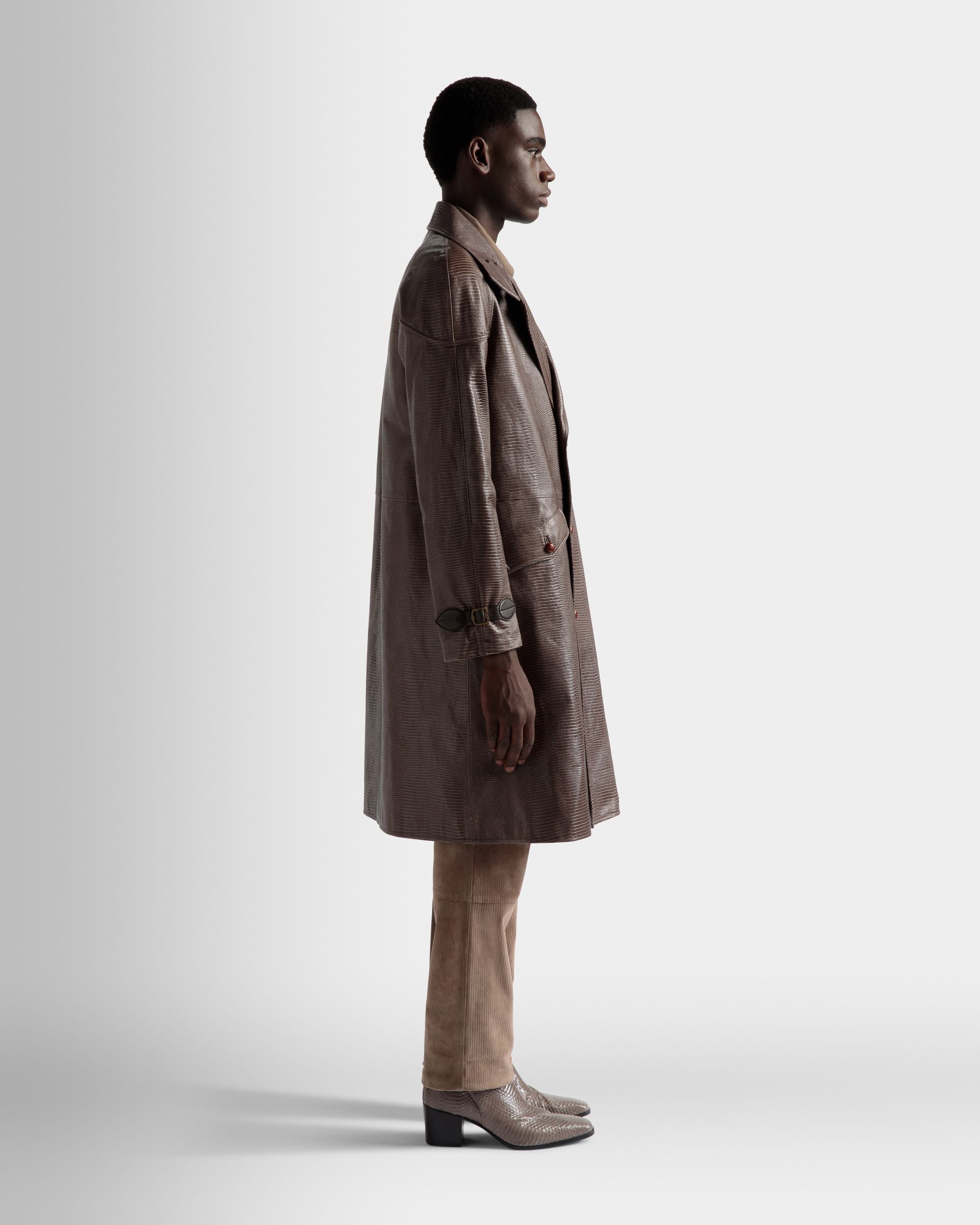 Caban In Pelle Grigia - Uomo - Bally - 05