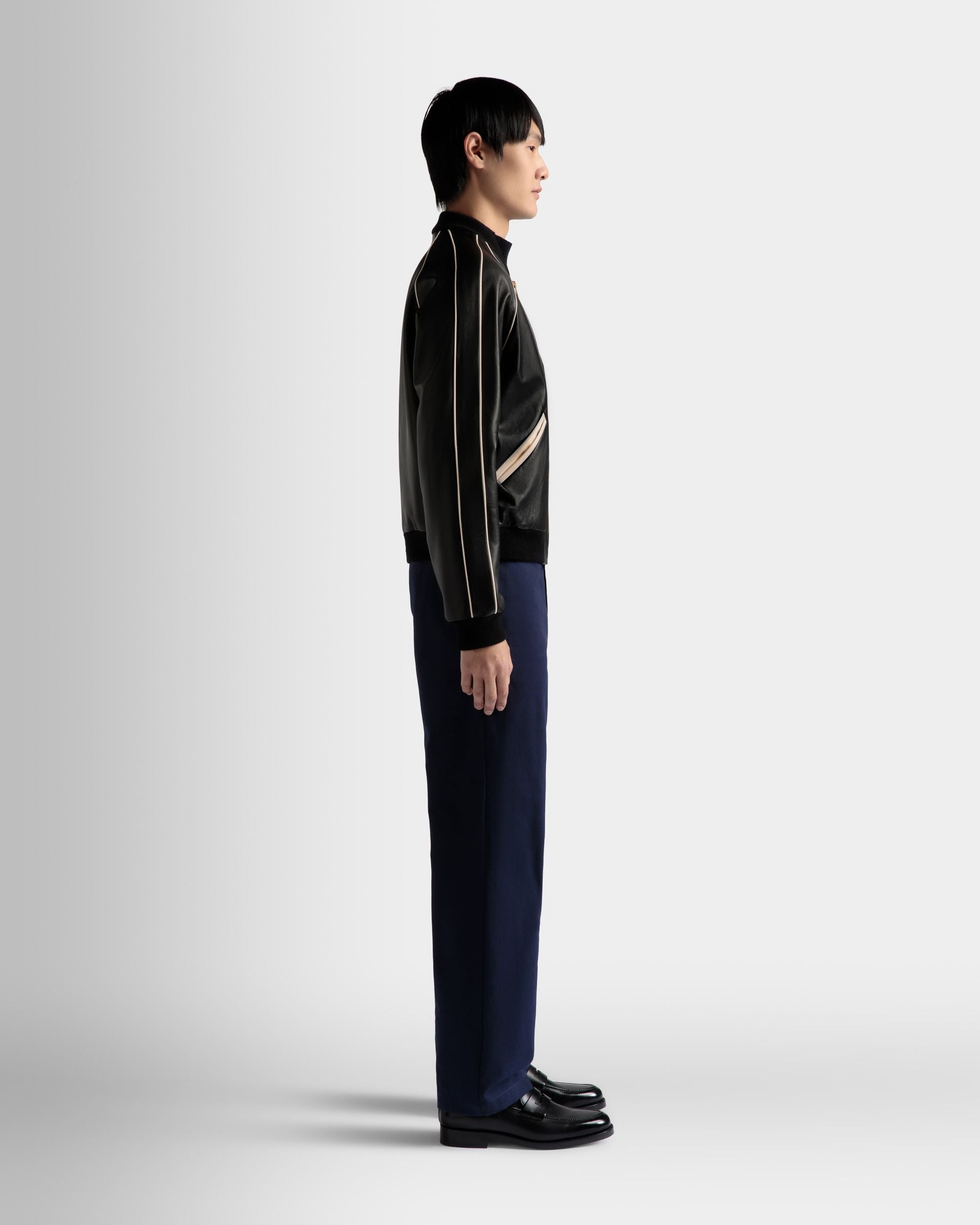 Bomber In Pelle Nera - Uomo - Bally - 05