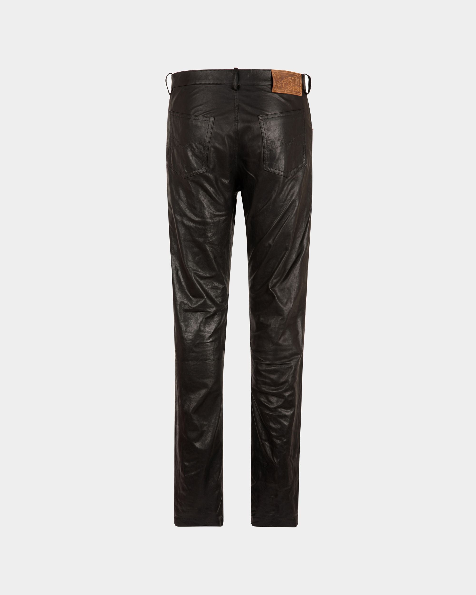 Pantalone In Pelle Nera - Uomo - Bally - 03