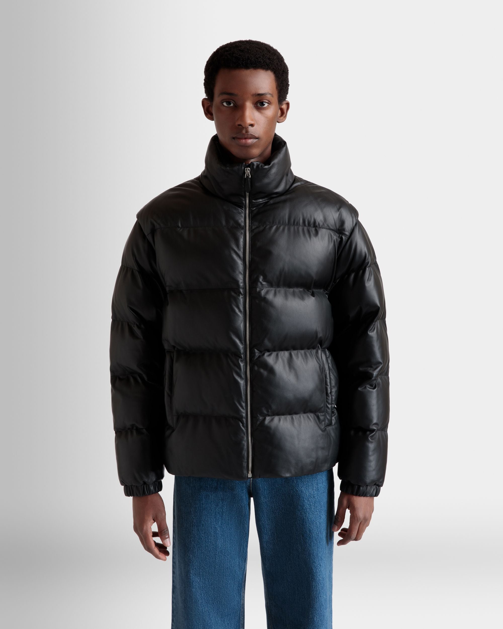 Piumino 2-In-1 In Pelle Nera - Uomo - Bally - 03