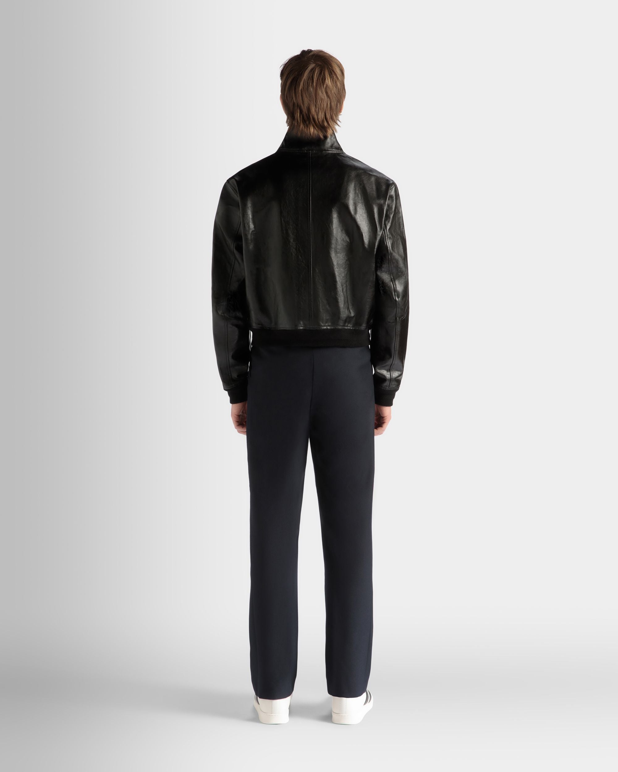 Giubbotto In Pelle Nera - Uomo - Bally - 06