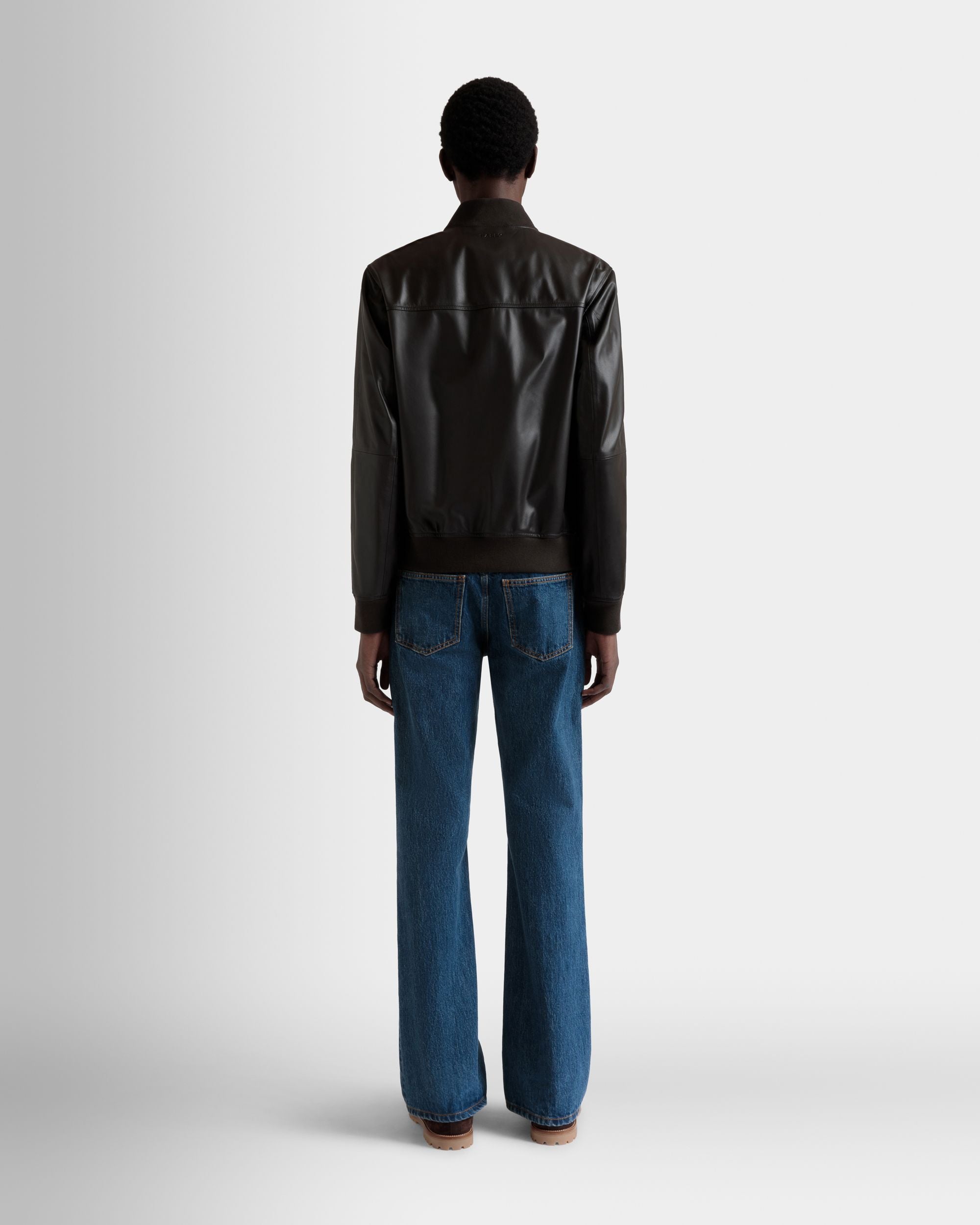 Bomber In Pelle Color Ebano - Uomo - Bally - 06