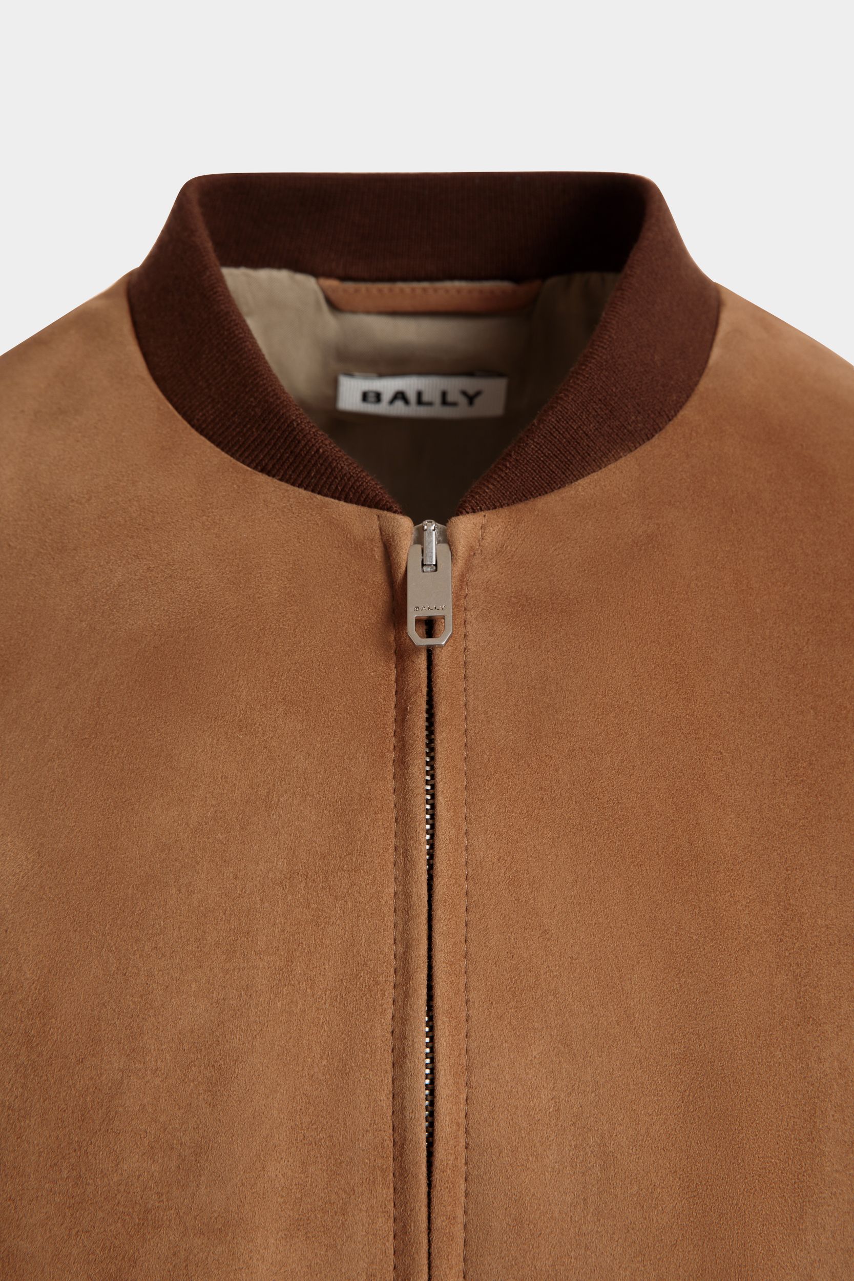 Bomber In Pelle Scamosciata Marrone - Uomo - Bally - 04