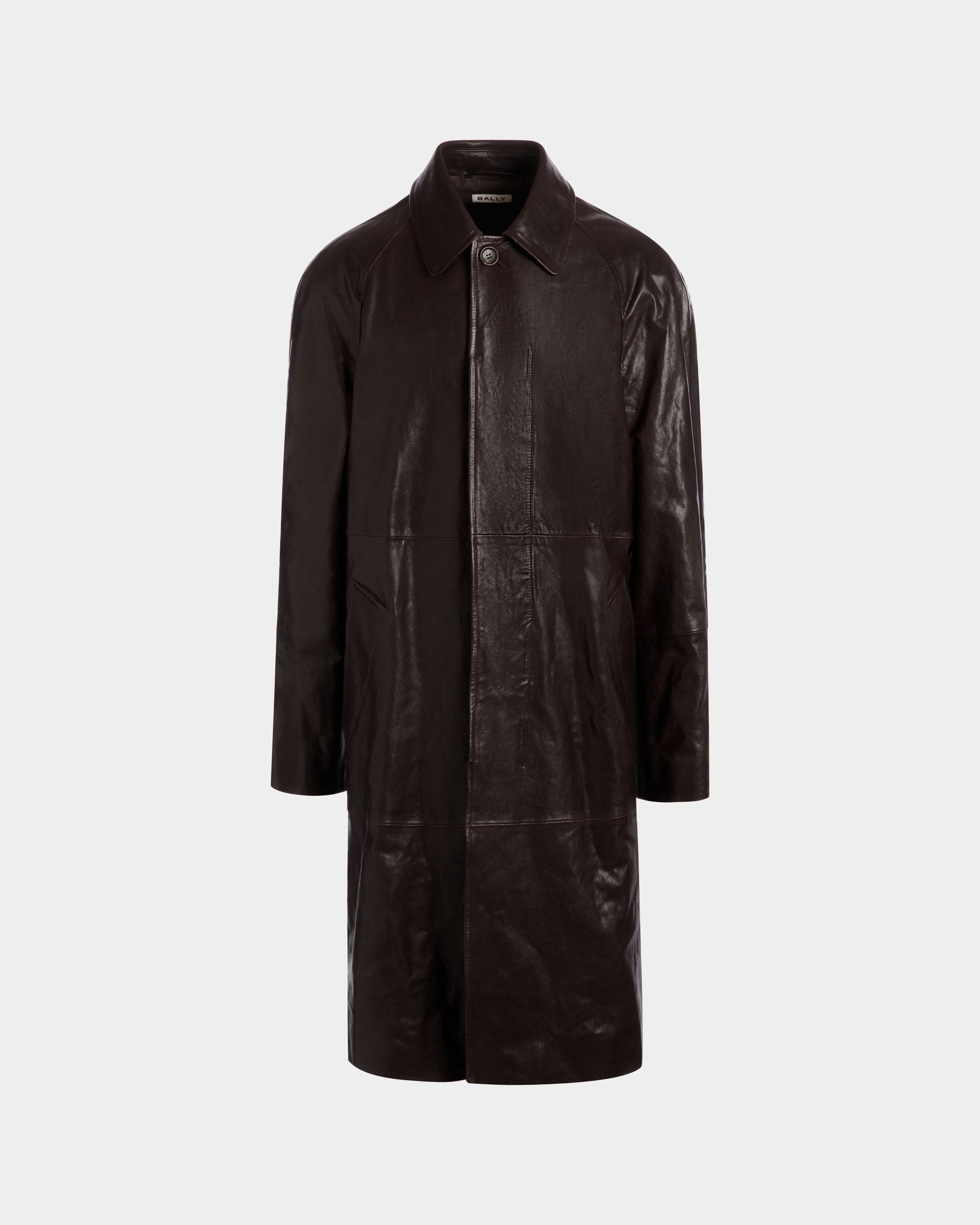 Cappotto In Pelle Marrone - Uomo - Bally - 01