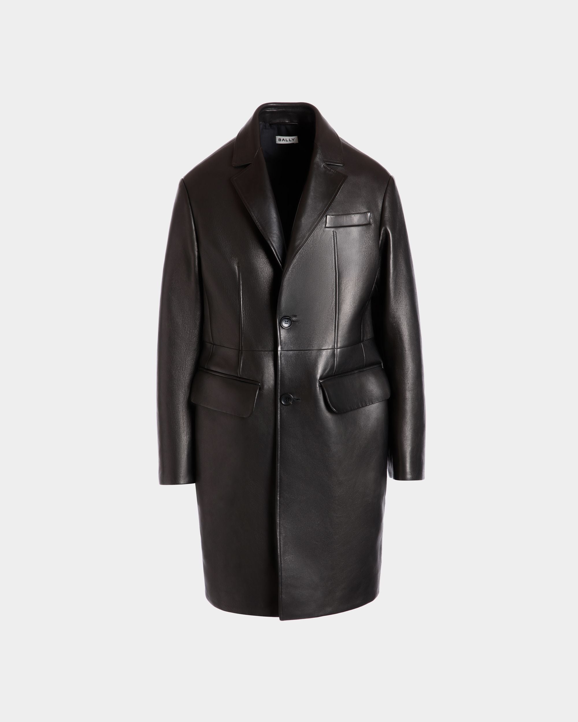 Cappotto In Pelle Nera - Uomo - Bally - 01