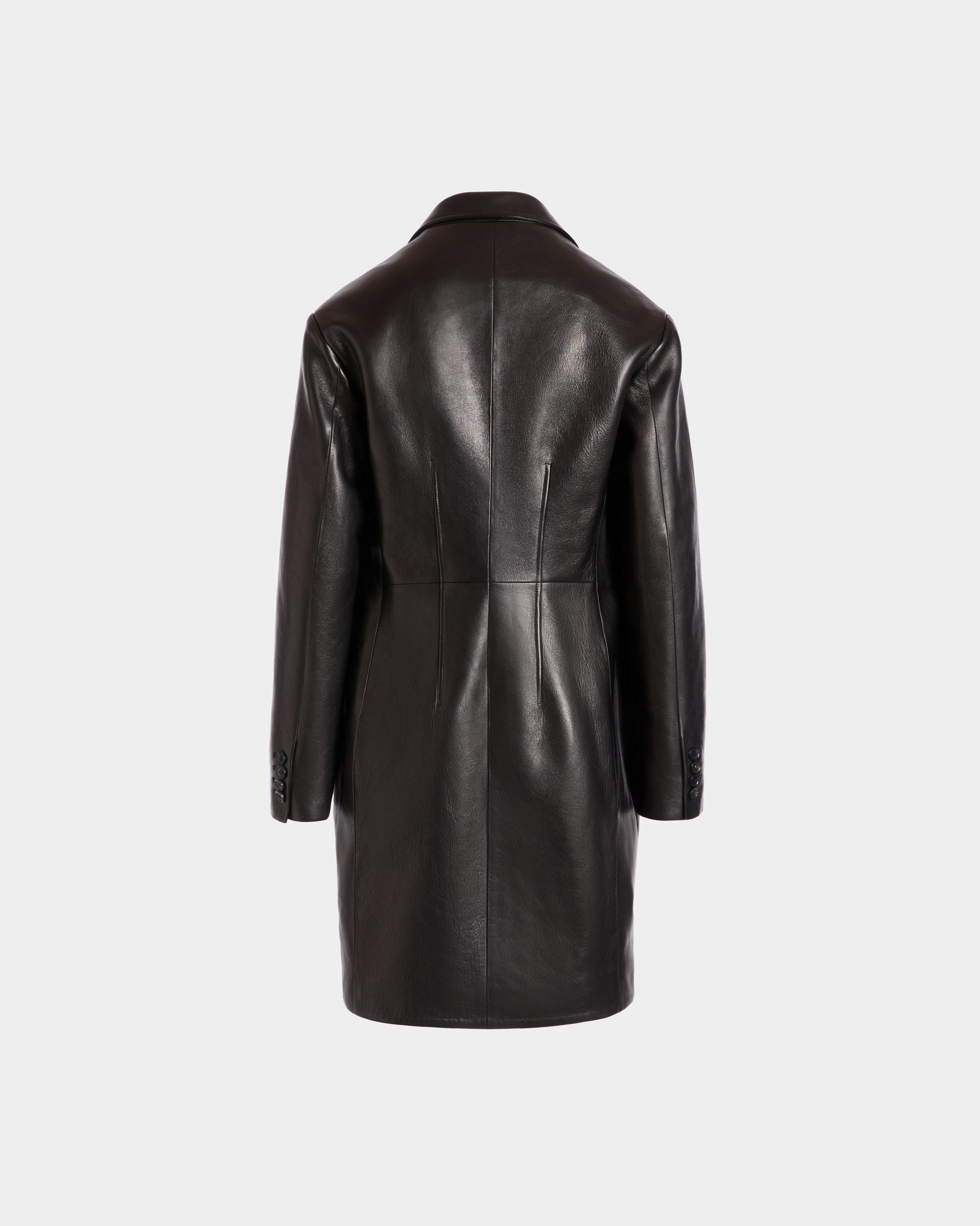 Cappotto In Pelle Nera - Uomo - Bally - 03