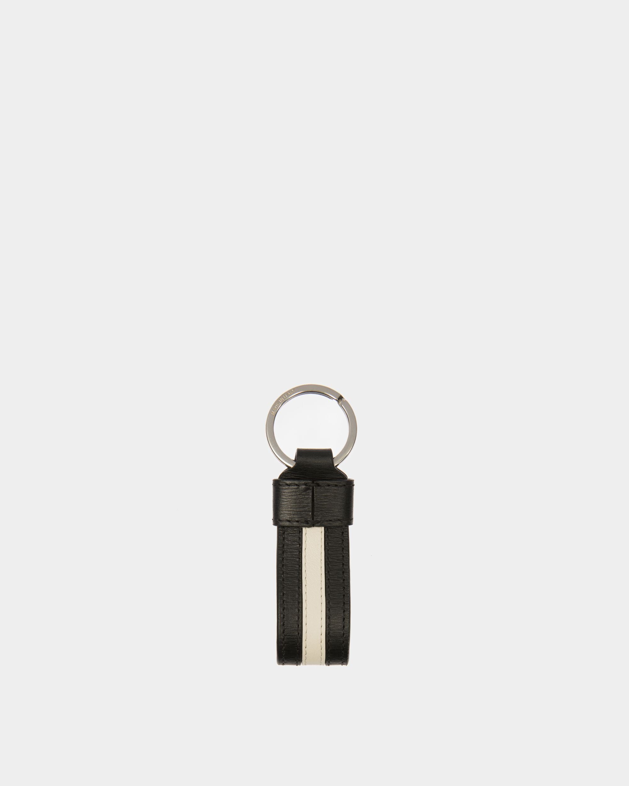Portachiavi Ribbon In Pelle Nera - Uomo - Bally - 01