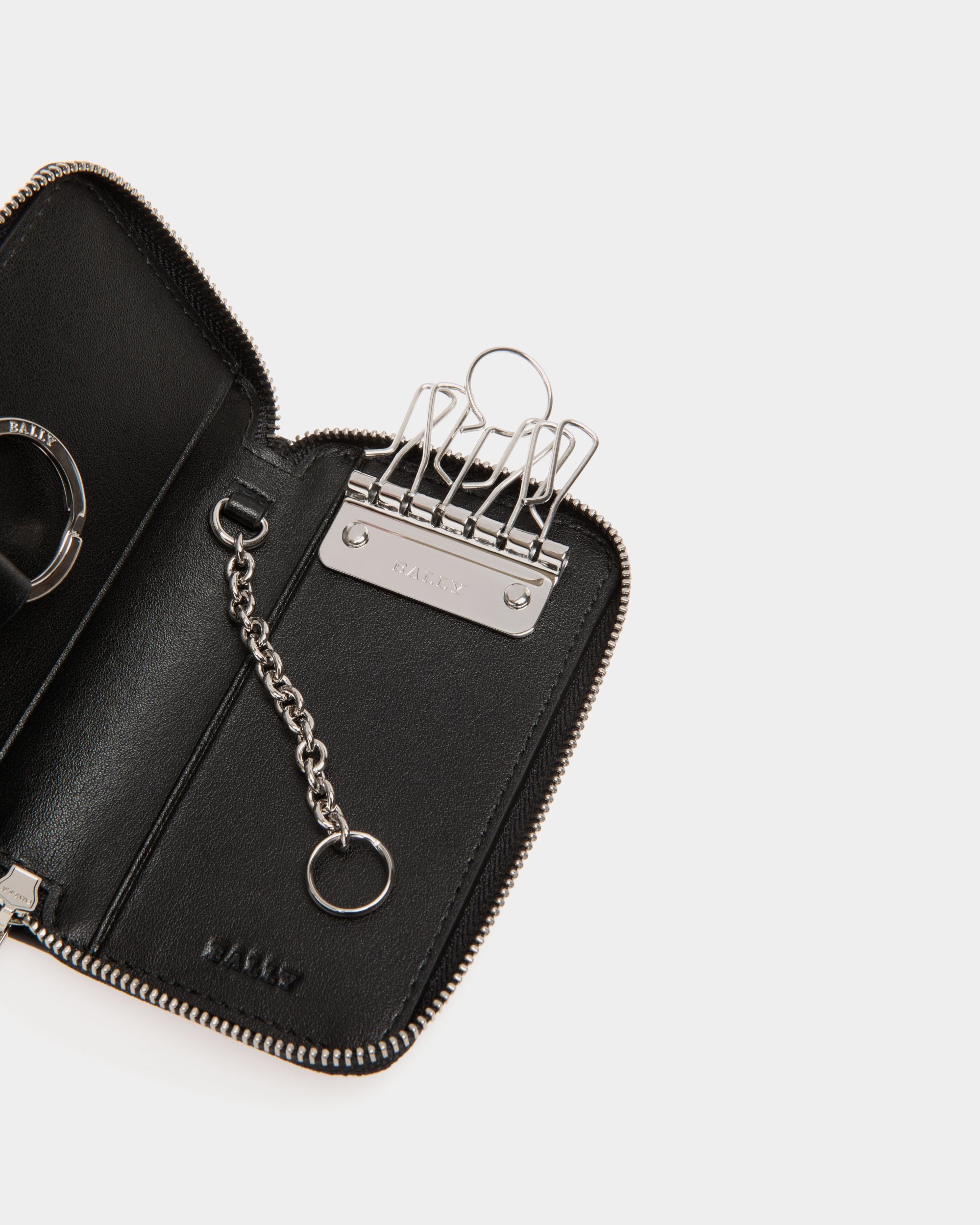 Key Case In Black Leather - Uomo - Bally - 04