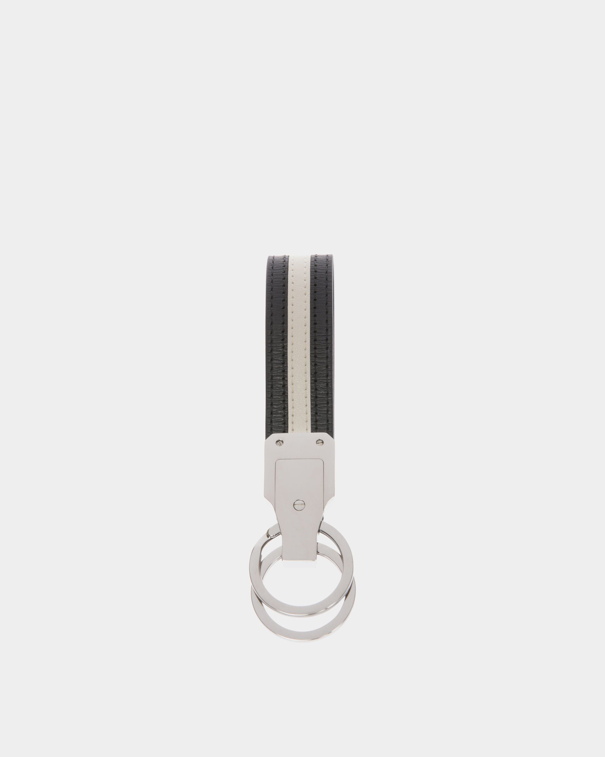 Portachiavi Ribbon In Pelle Nera - Uomo - Bally - 01