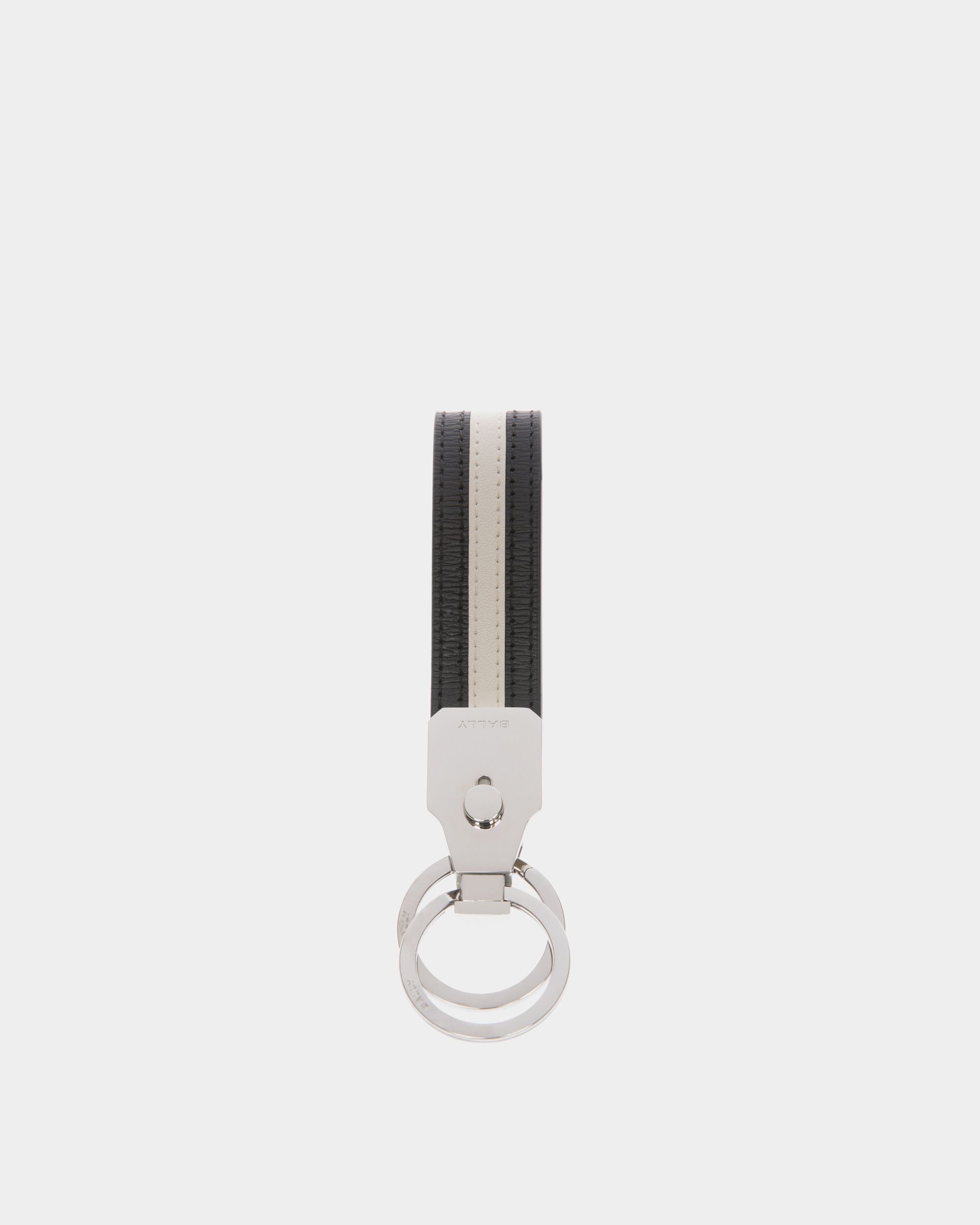 Portachiavi Ribbon In Pelle Nera - Uomo - Bally - 02
