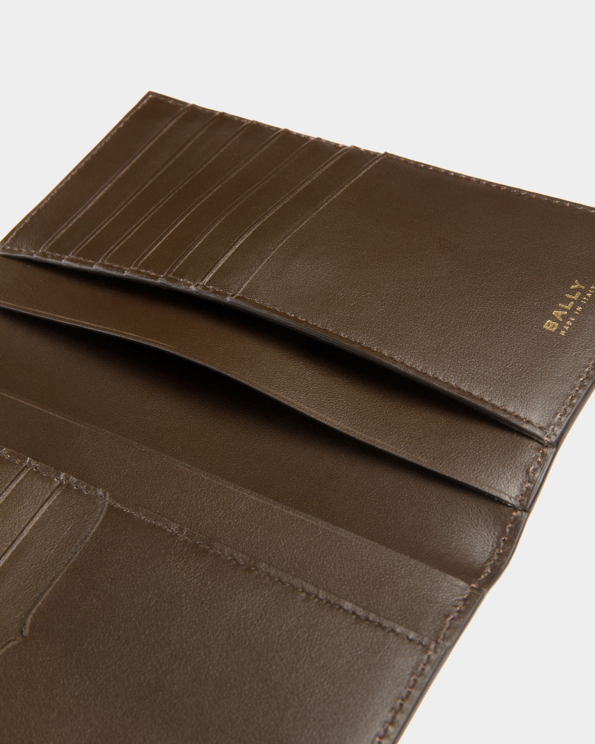 Portafoglio Continental Speciale In Pelle Marrone - Uomo - Bally - 04