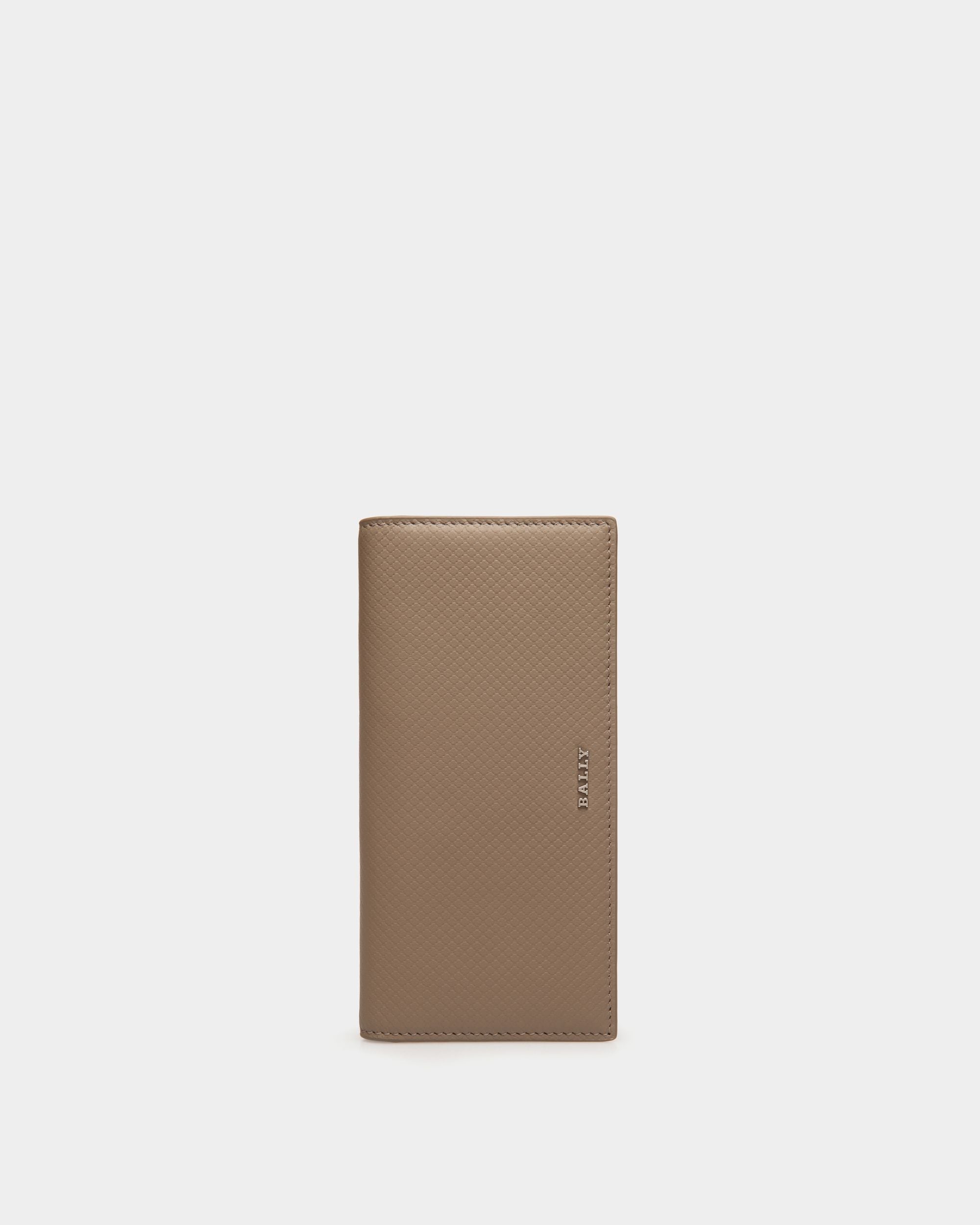 Portafoglio Continental In Pelle Goffrata Beige - Uomo - Bally - 01