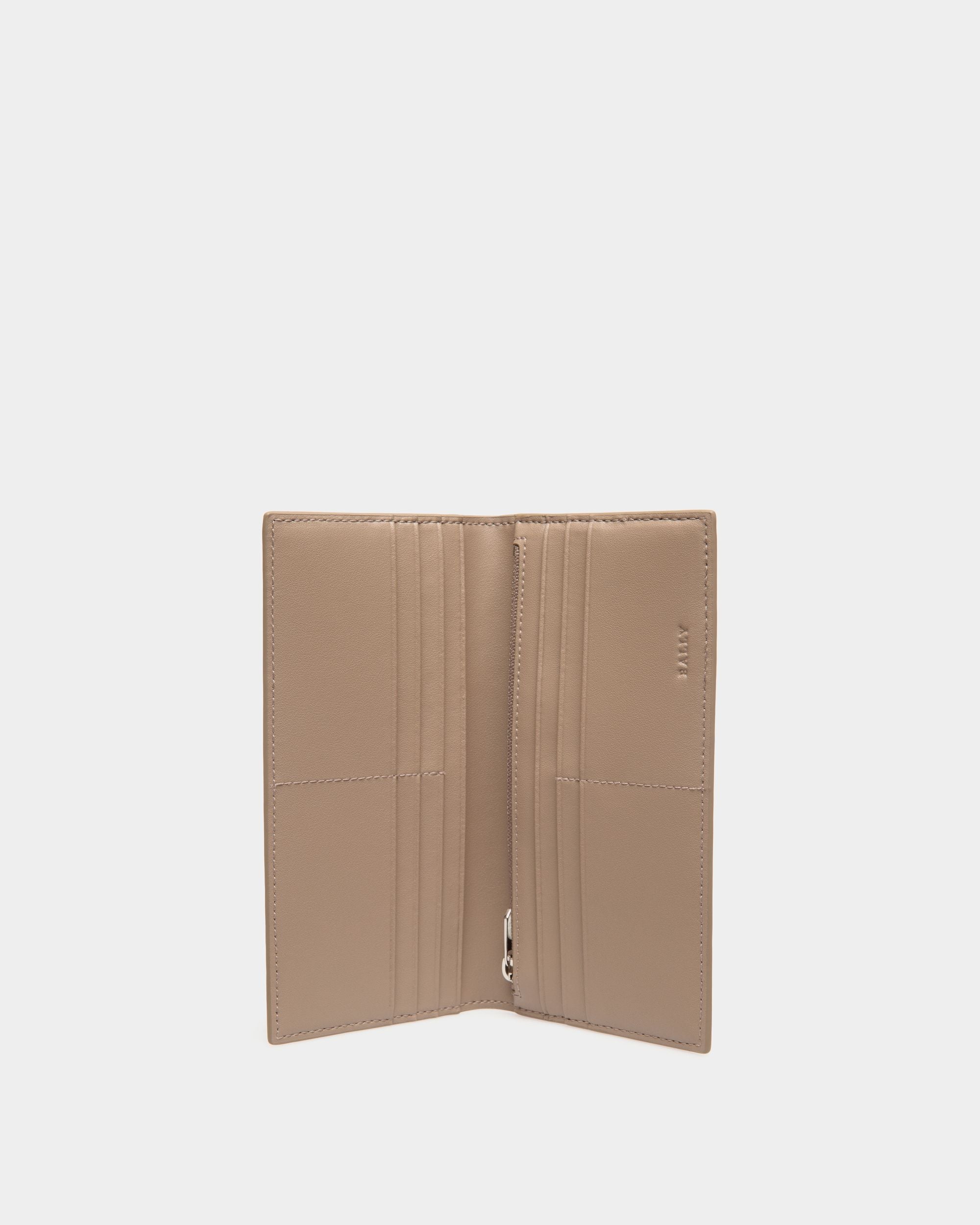 Portafoglio Continental In Pelle Goffrata Beige - Uomo - Bally - 03