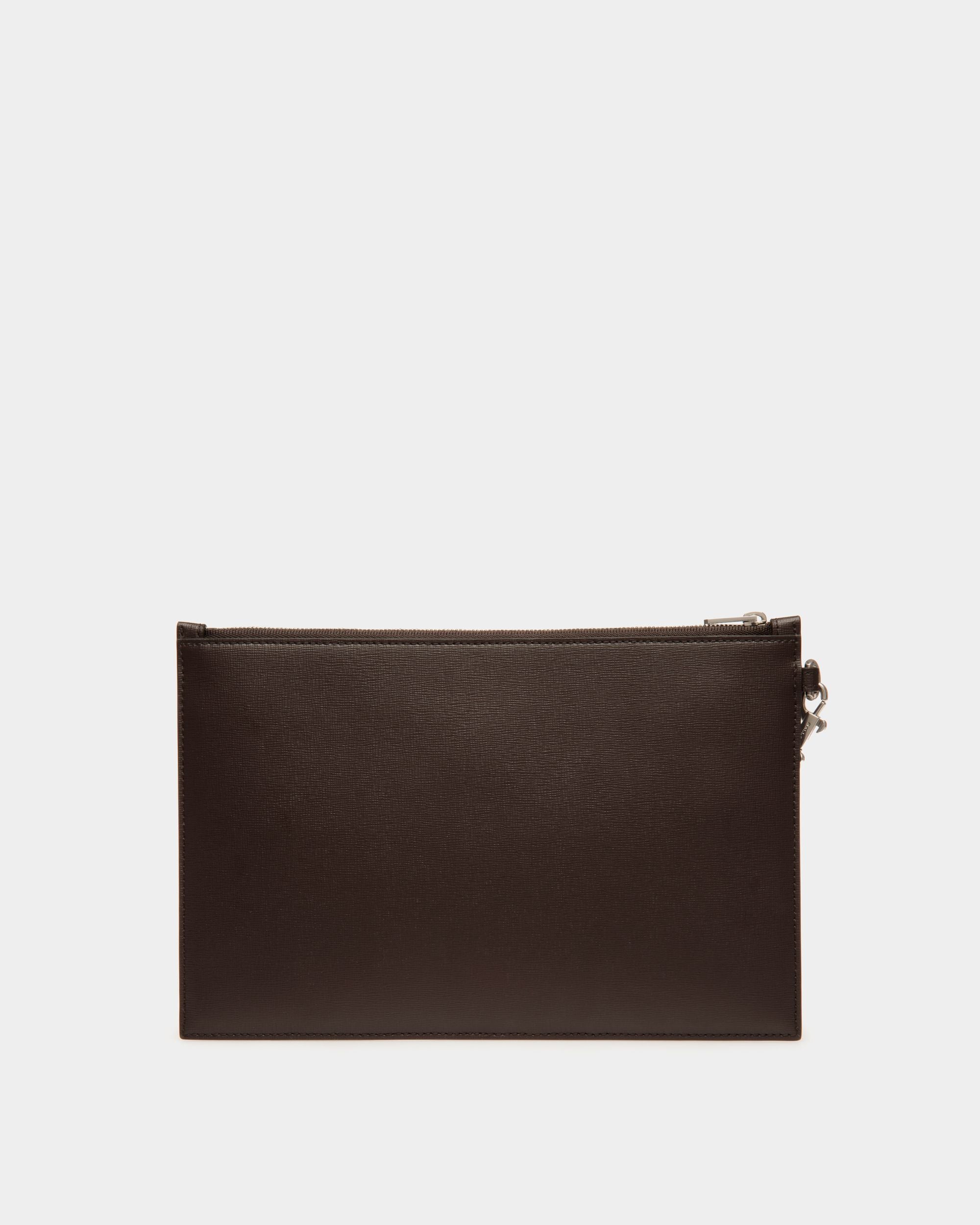 Pochette Mythos In Pelle Riciclata Color Ebano - Uomo - Bally - 02