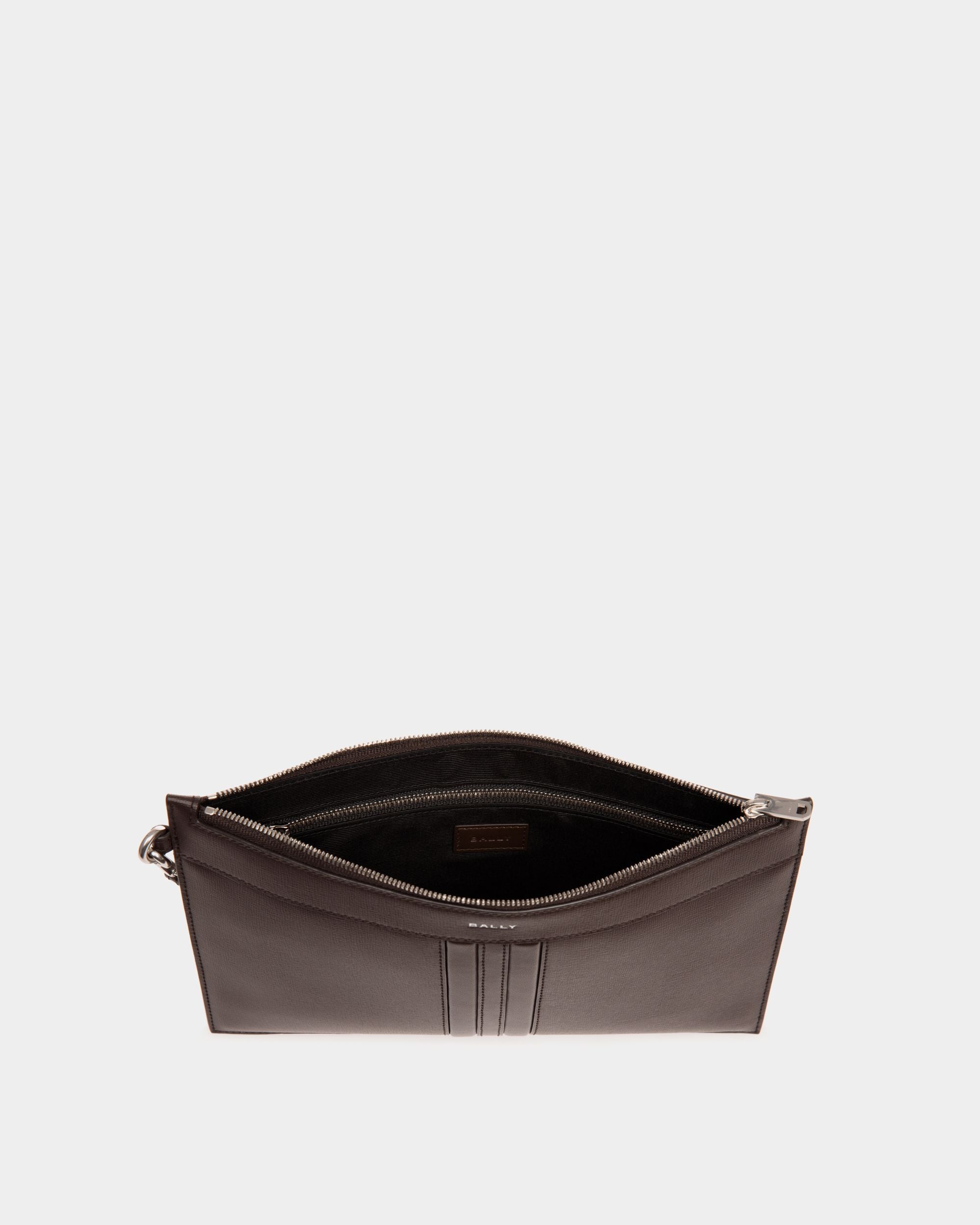 Pochette Mythos In Pelle Riciclata Color Ebano - Uomo - Bally - 03