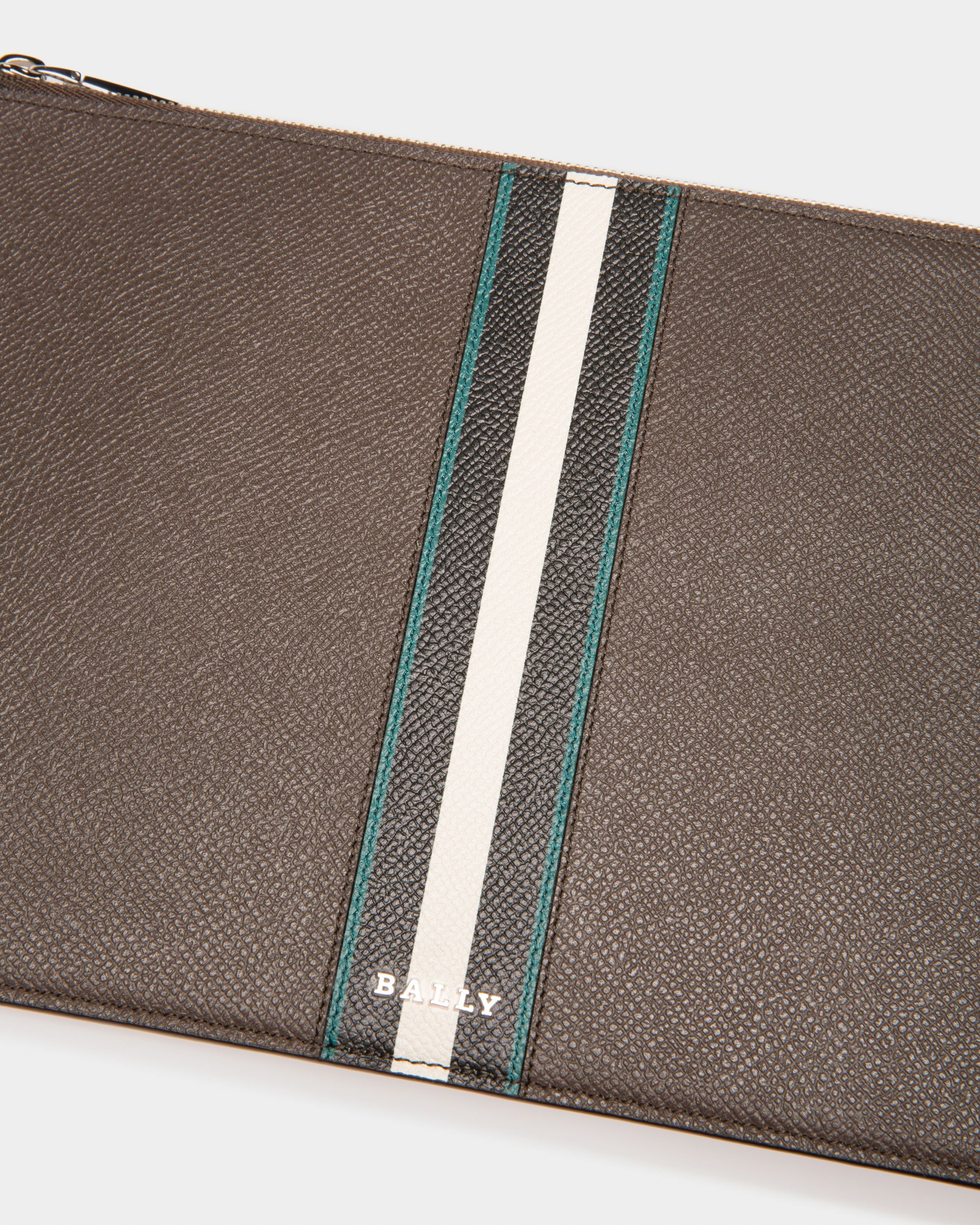 Benery Necessaire In Pelle Verde Militare - Uomo - Bally - 04
