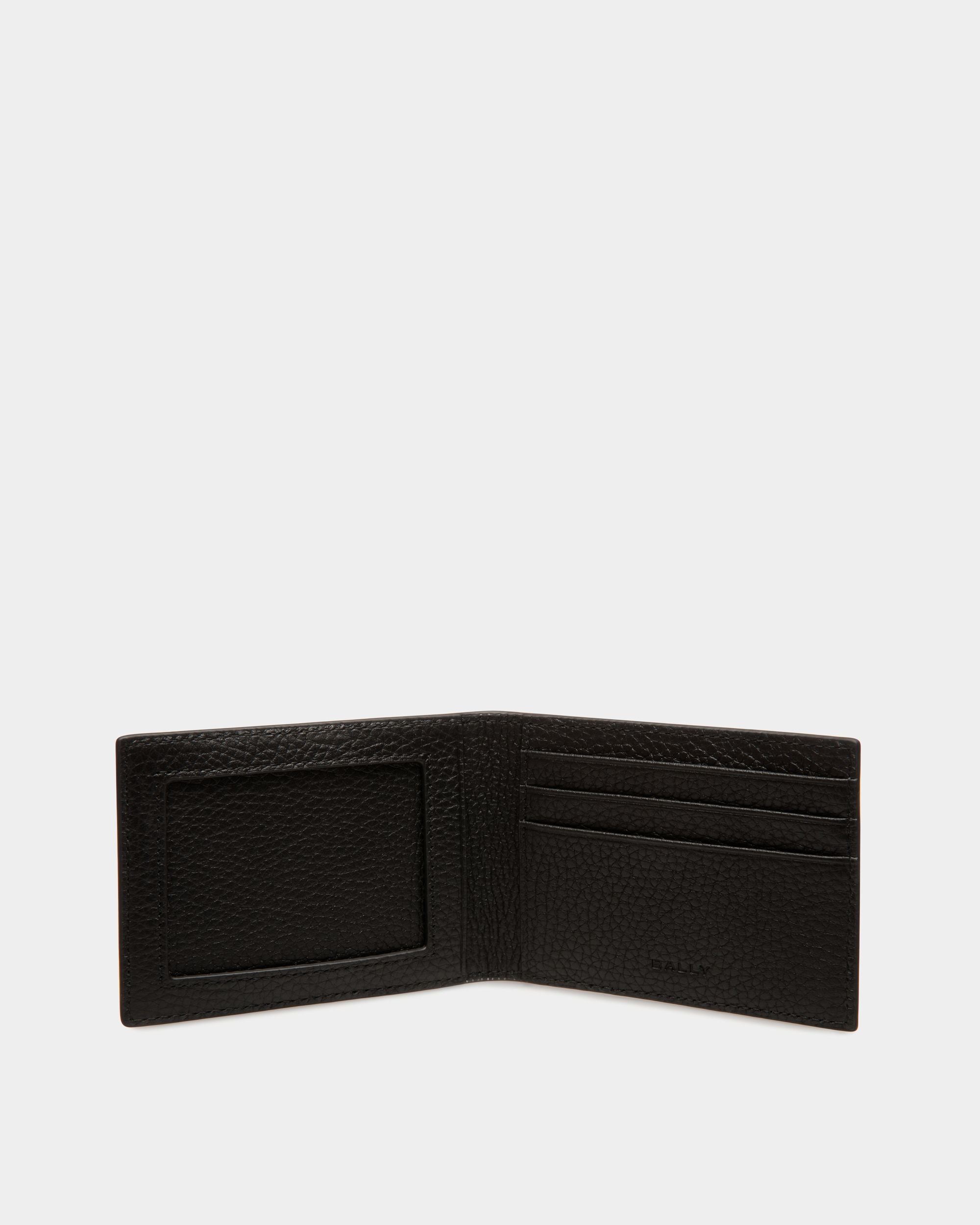 Portafoglio A Libro Ribbon In Pelle Nera - Uomo - Bally - 02