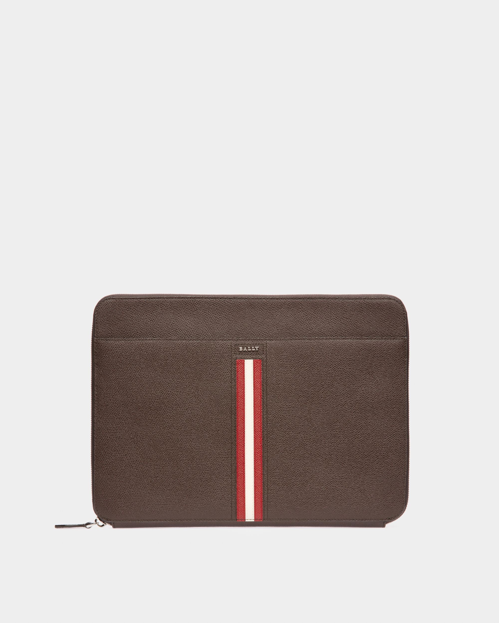 Tatik Custodia Per Dispositivi Tecnologici In Pelle Marrone - Uomo - Bally - 01