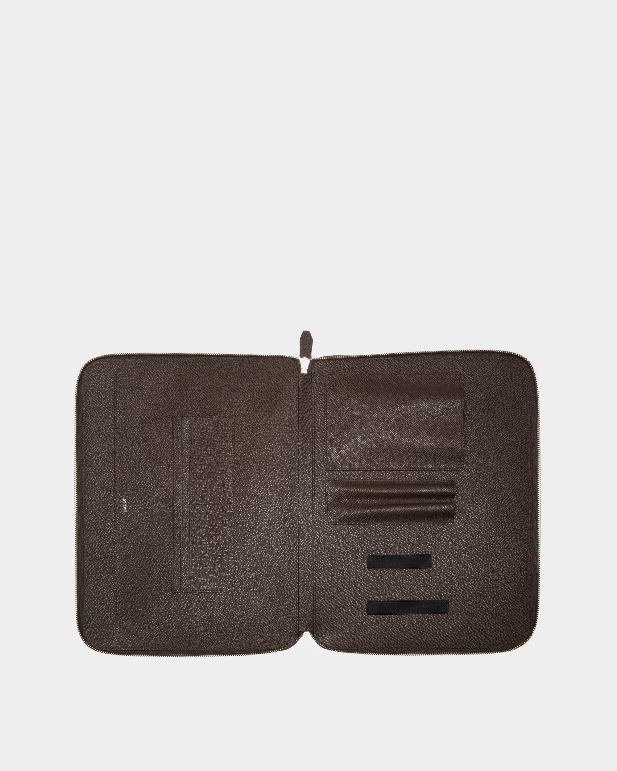 Tatik Custodia Per Dispositivi Tecnologici In Pelle Marrone - Uomo - Bally - 03