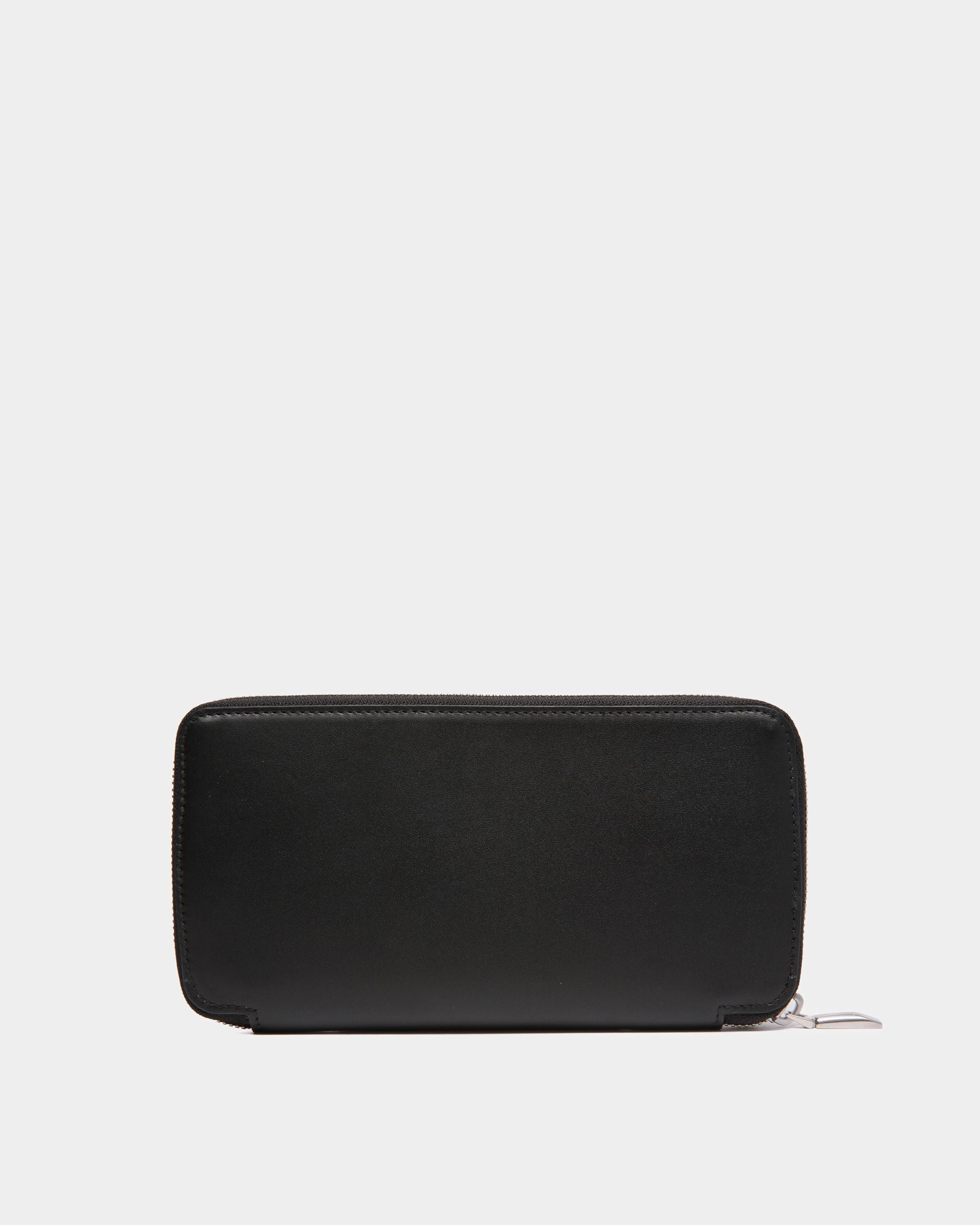 Portafoglio Con Zip Busy Bally In Pelle Nera - Uomo - Bally - 02
